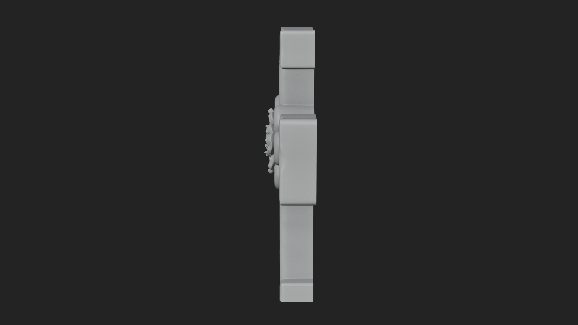 Carved Relief Wall Cross Design 29 3D Print Model 3D Model