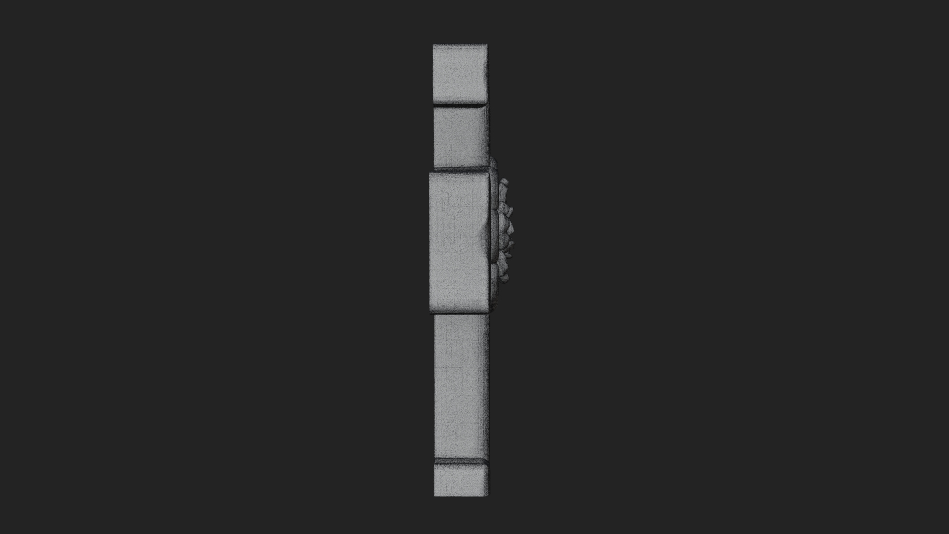 Carved Relief Wall Cross Design 29 3D Print Model 3D Model