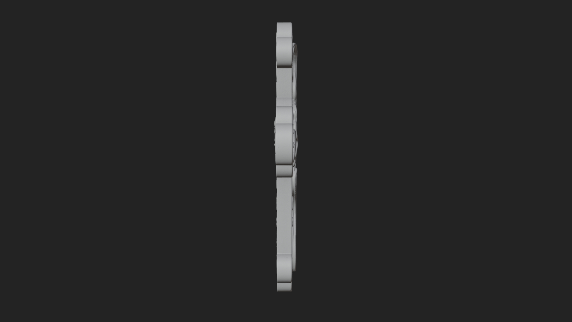 Carved Relief Wall Cross Design 290 3D Print Model 3D Model
