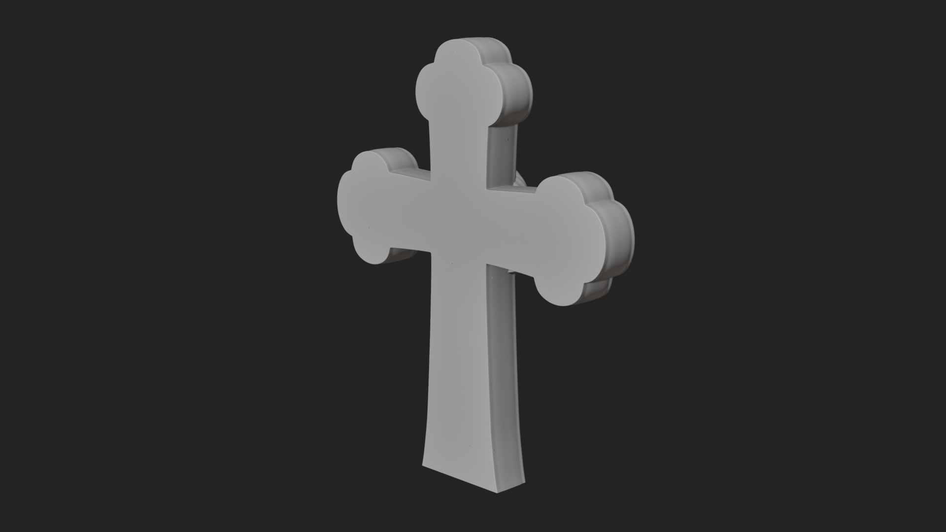 Carved Relief Wall Cross Design 292 3D Print Model 3D Model