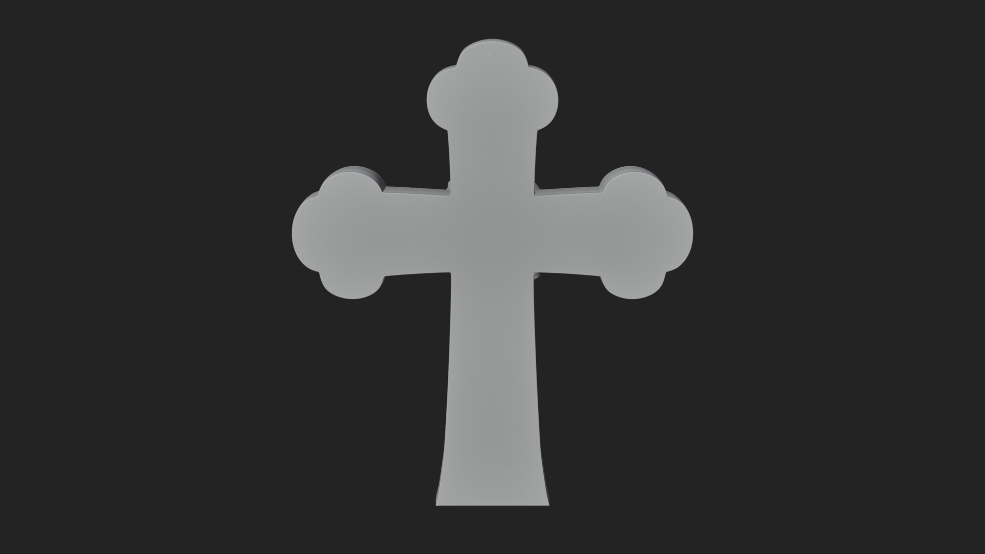 Carved Relief Wall Cross Design 292 3D Print Model 3D Model