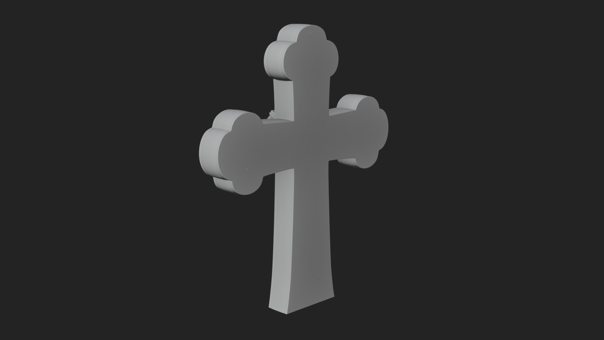 Carved Relief Wall Cross Design 292 3D Print Model 3D Model