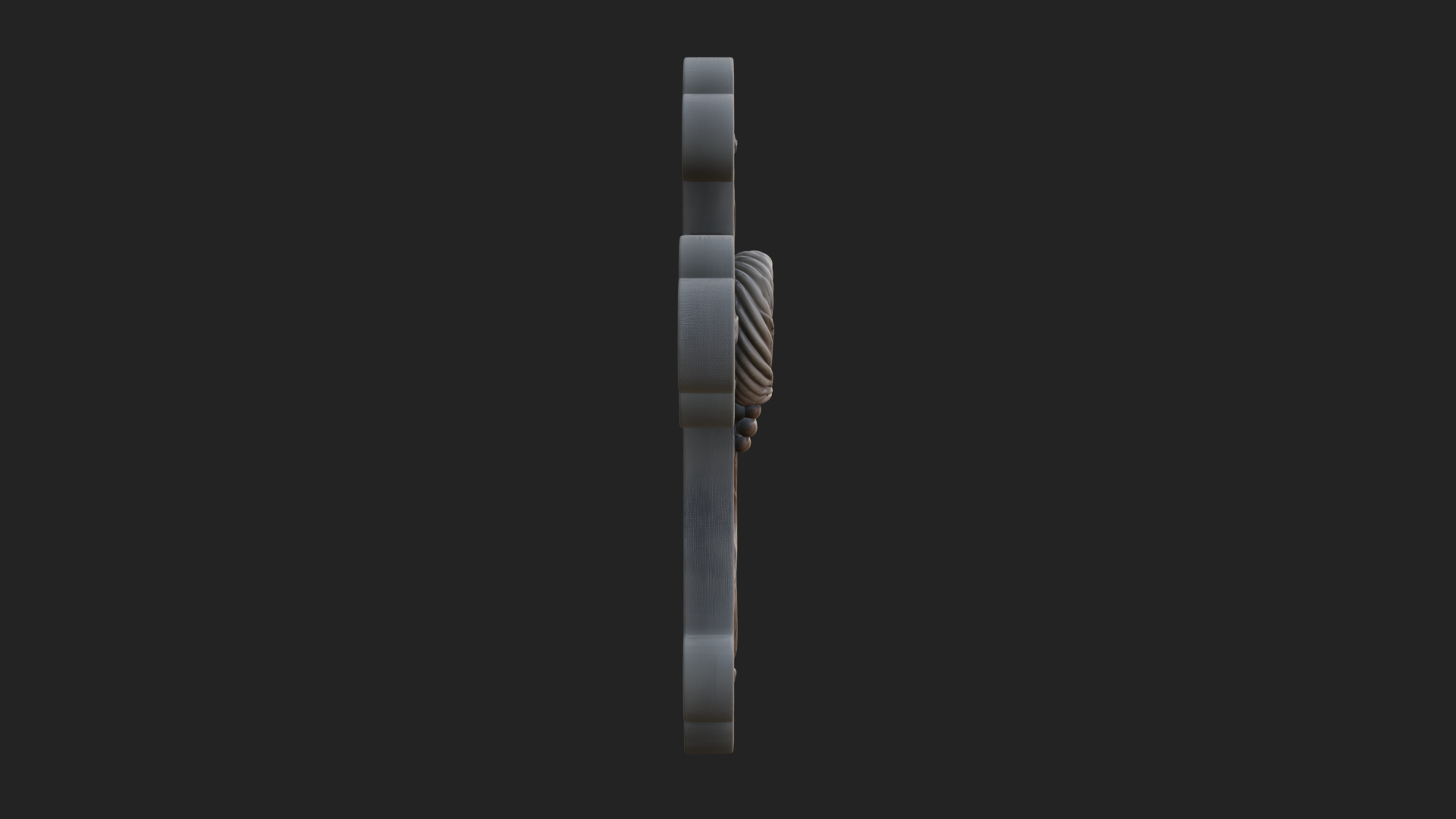 Carved Relief Wall Cross Design 293 3D Print Model 3D Model