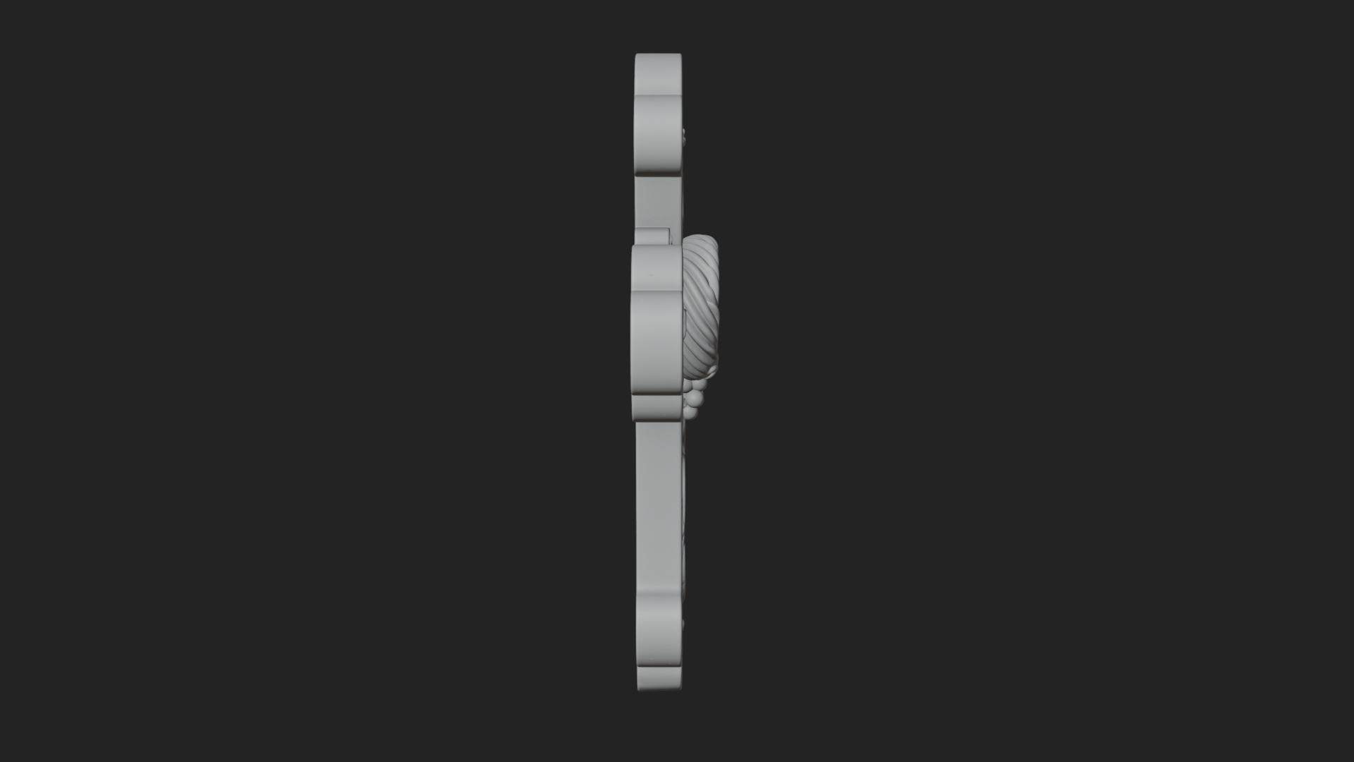 Carved Relief Wall Cross Design 293 3D Print Model 3D Model