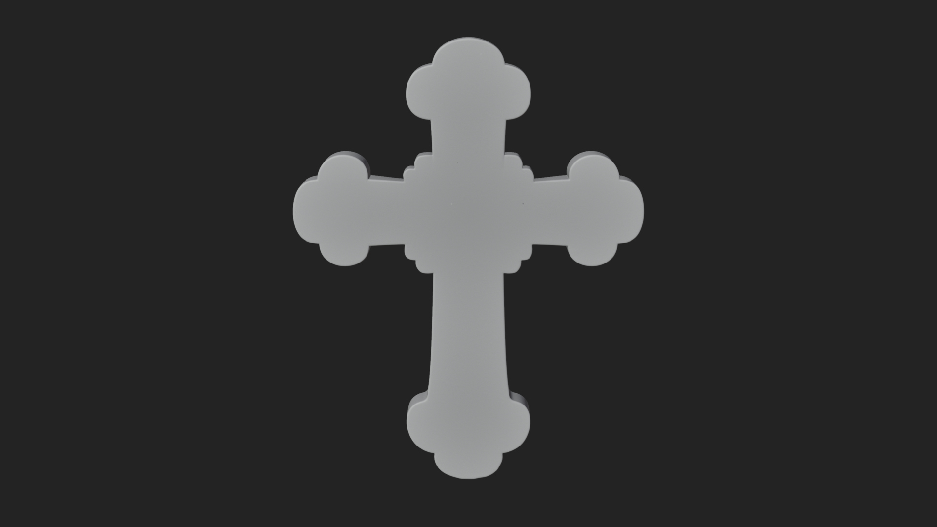 Carved Relief Wall Cross Design 293 3D Print Model 3D Model
