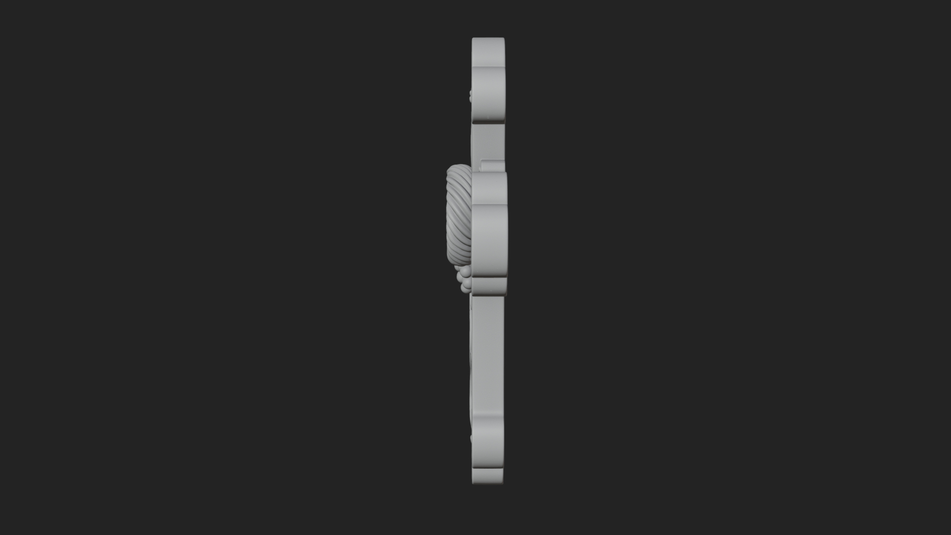 Carved Relief Wall Cross Design 293 3D Print Model 3D Model