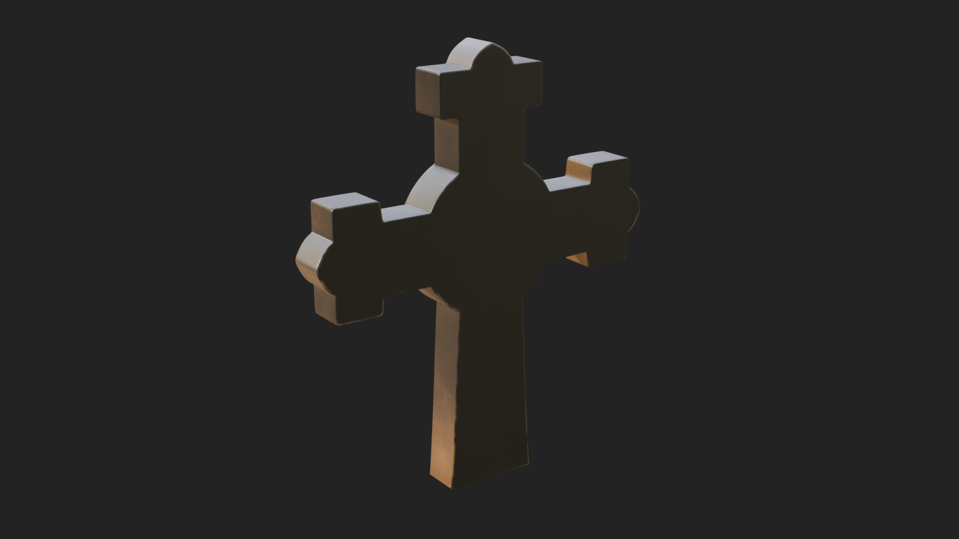 Carved Relief Wall Cross Design 294 3D Print Model 3D Model