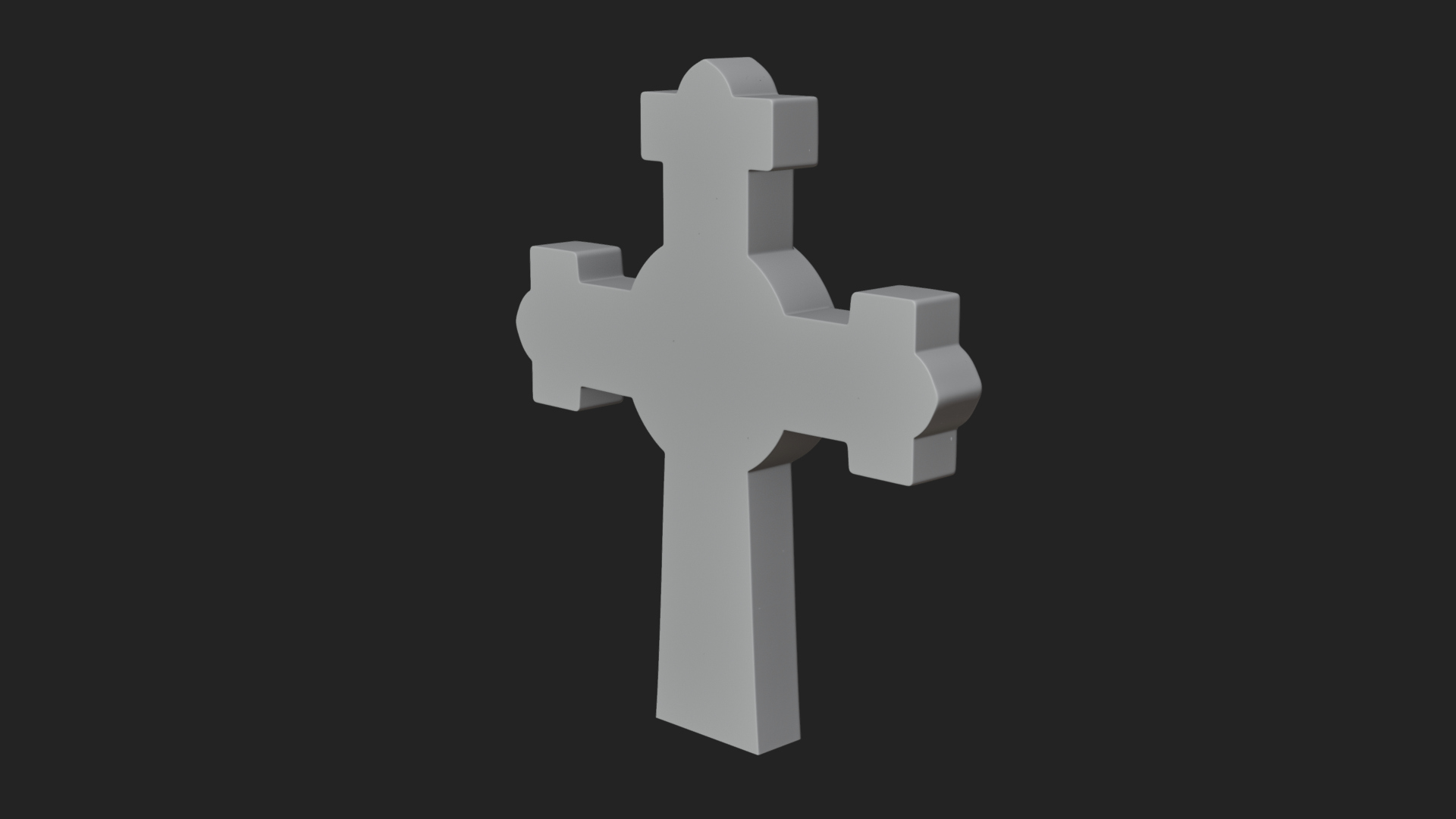 Carved Relief Wall Cross Design 294 3D Print Model 3D Model