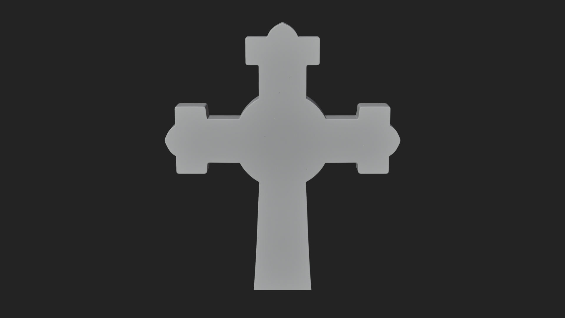 Carved Relief Wall Cross Design 294 3D Print Model 3D Model
