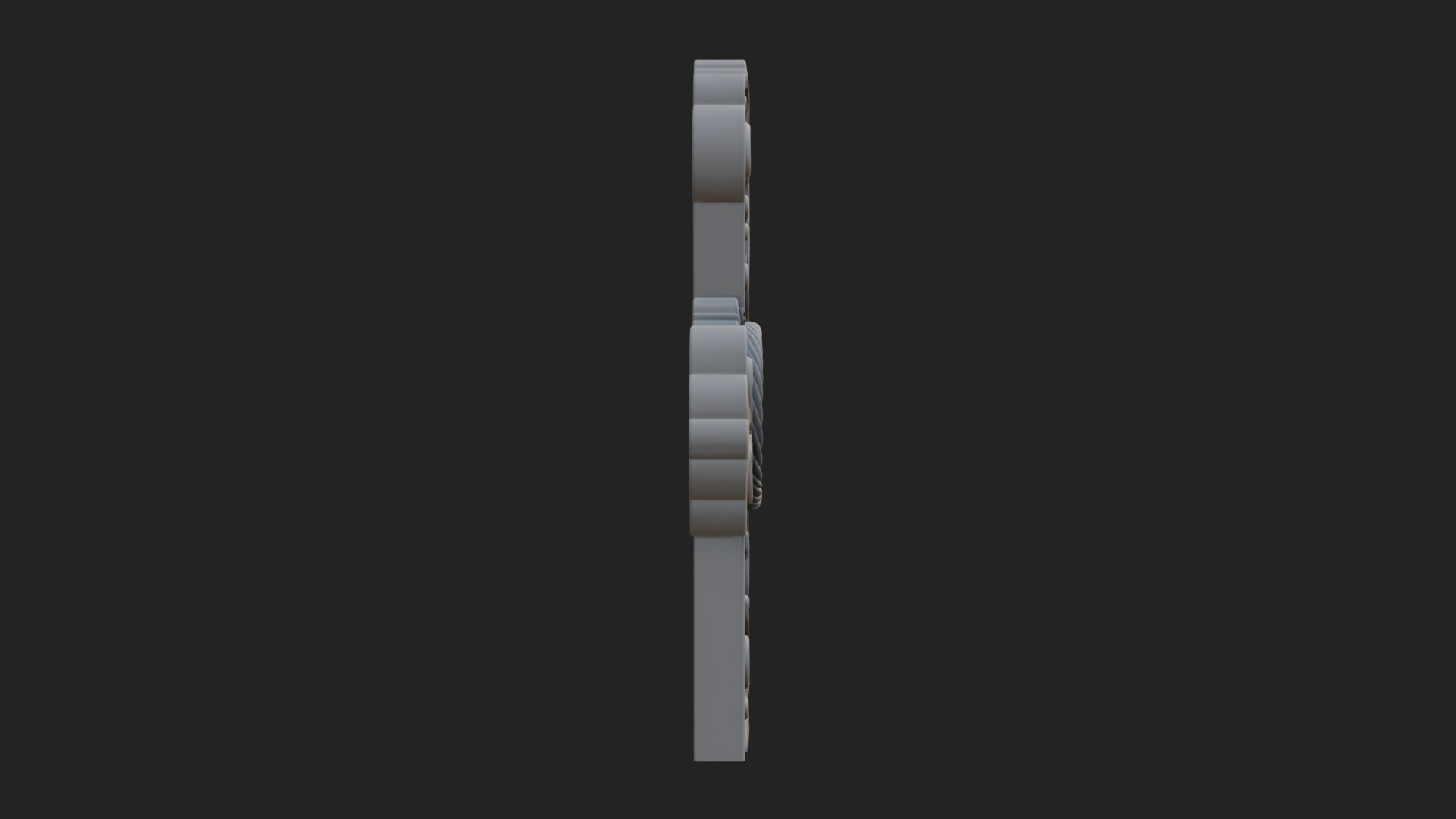 Carved Relief Wall Cross Design 295 3D Print Model 3D Model