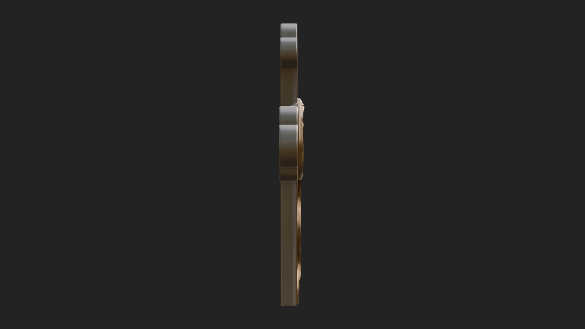Carved Relief Wall Cross Design 296 3D Print Model 3D Model