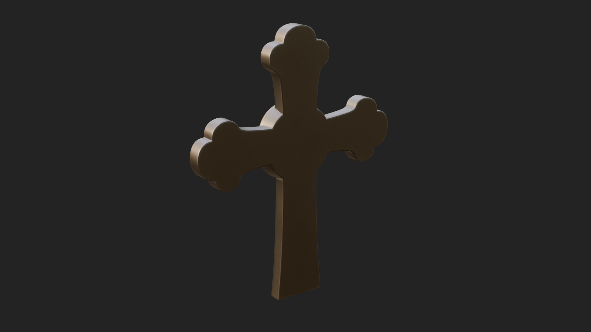 Carved Relief Wall Cross Design 296 3D Print Model 3D Model