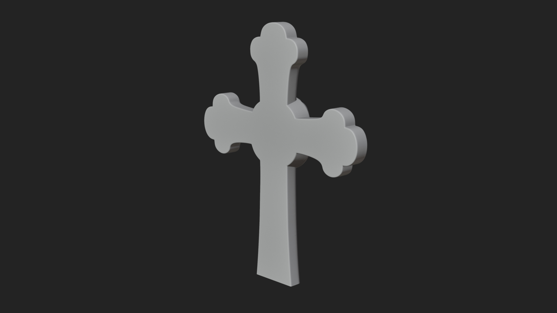 Carved Relief Wall Cross Design 296 3D Print Model 3D Model