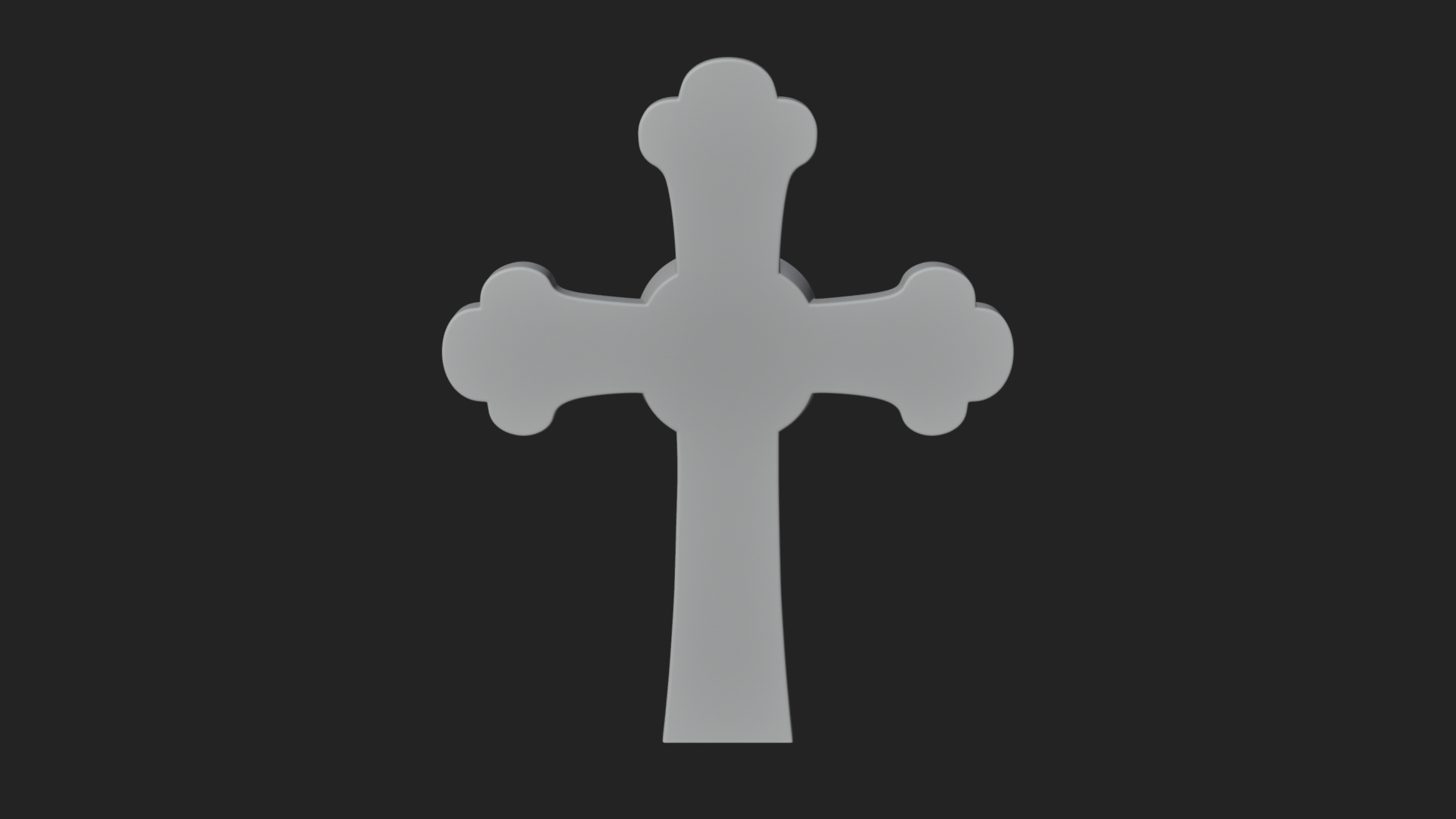 Carved Relief Wall Cross Design 296 3D Print Model 3D Model