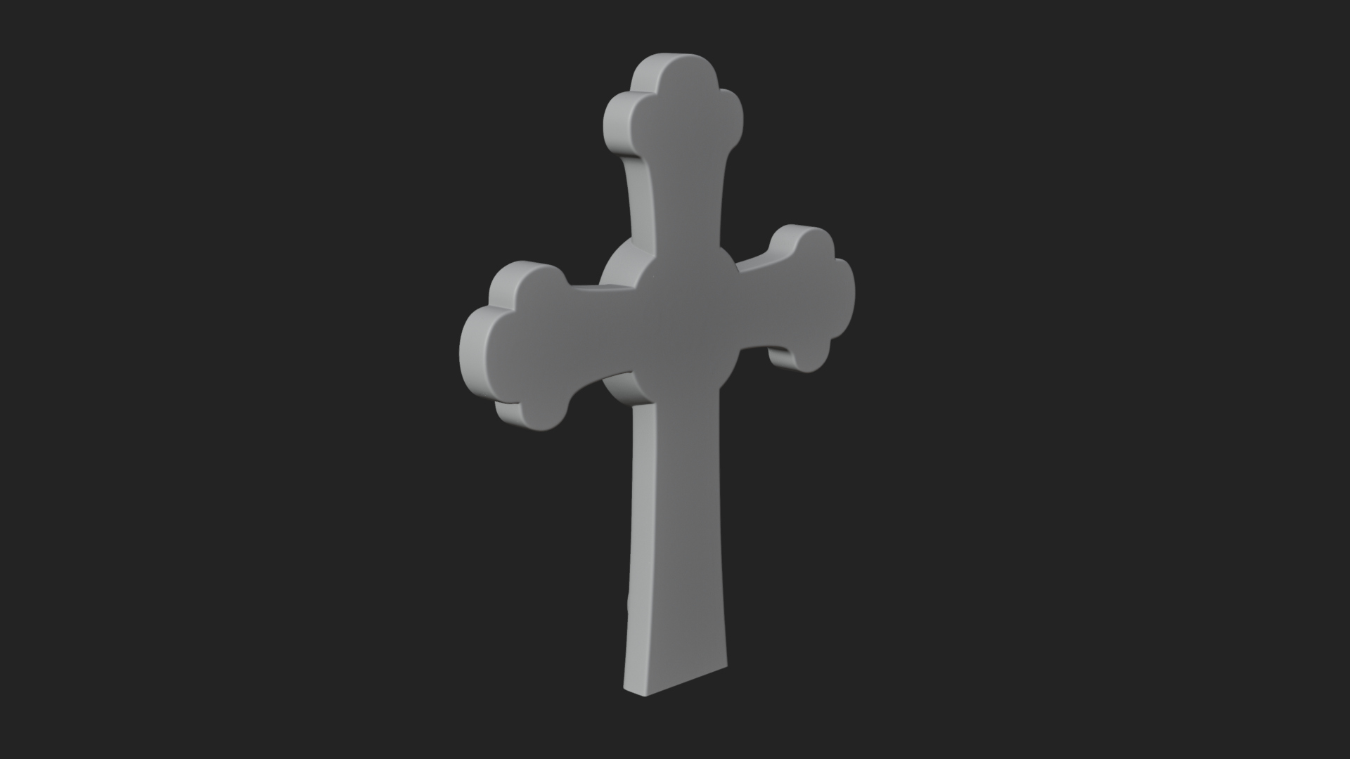Carved Relief Wall Cross Design 296 3D Print Model 3D Model