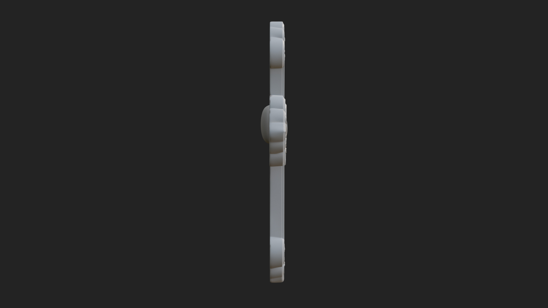 Carved Relief Wall Cross Design 297 3D Print Model 3D Model