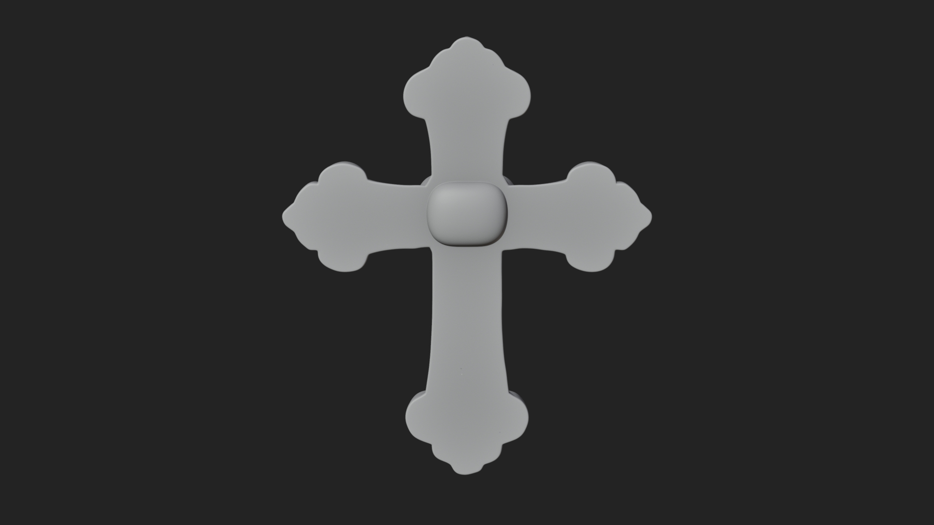 Carved Relief Wall Cross Design 297 3D Print Model 3D Model