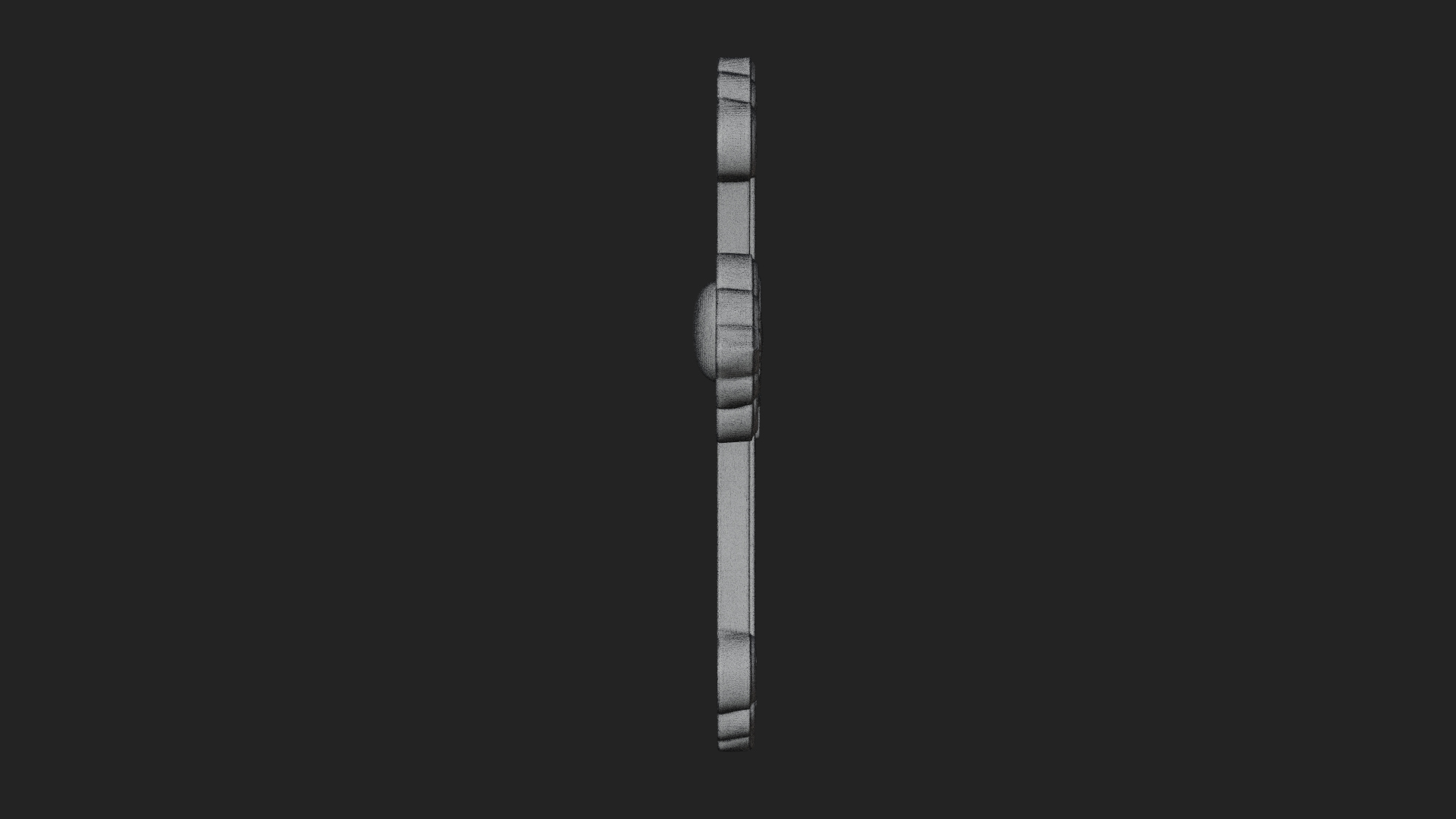 Carved Relief Wall Cross Design 297 3D Print Model 3D Model