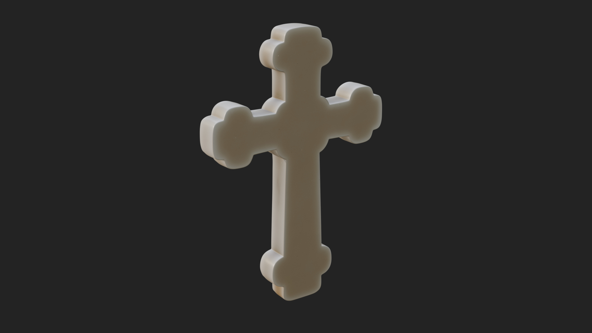 Carved Relief Wall Cross Design 298 3D Print Model 3D Model