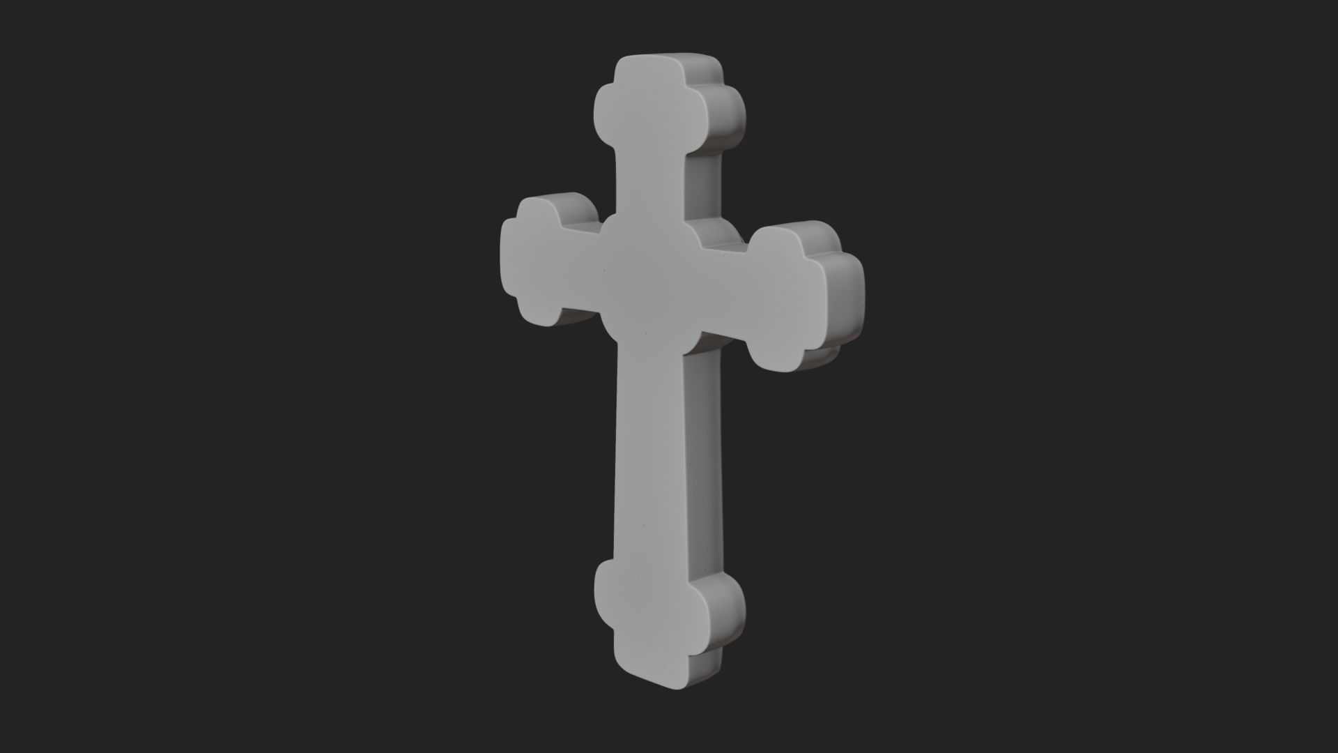 Carved Relief Wall Cross Design 298 3D Print Model 3D Model