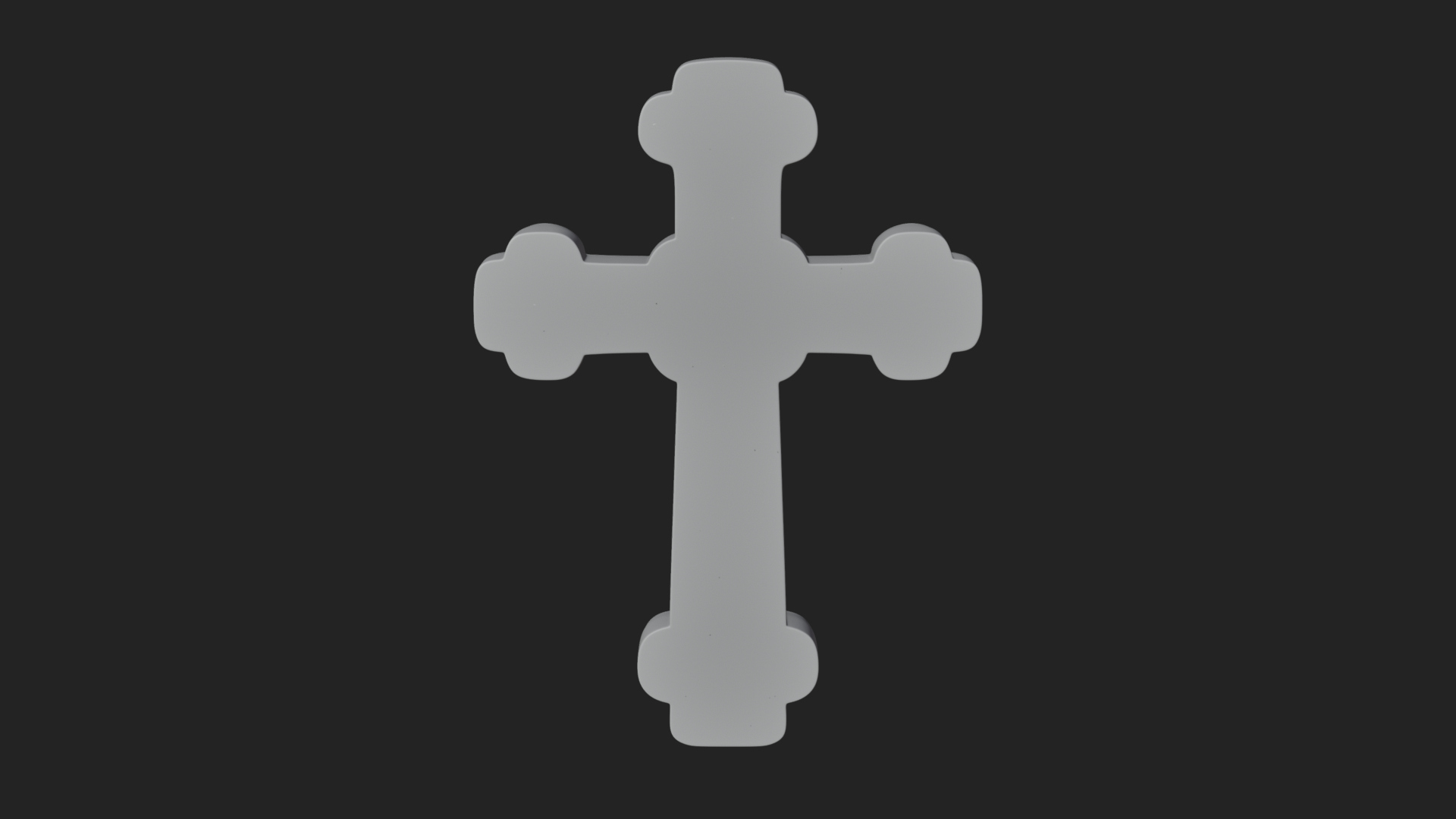 Carved Relief Wall Cross Design 298 3D Print Model 3D Model