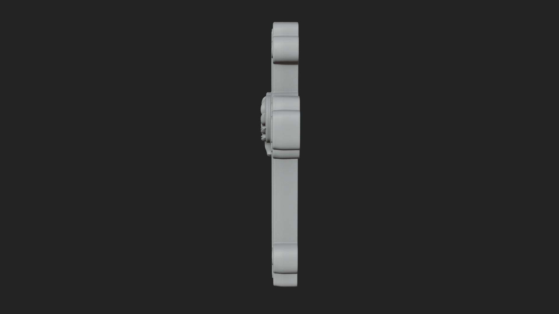 Carved Relief Wall Cross Design 298 3D Print Model 3D Model