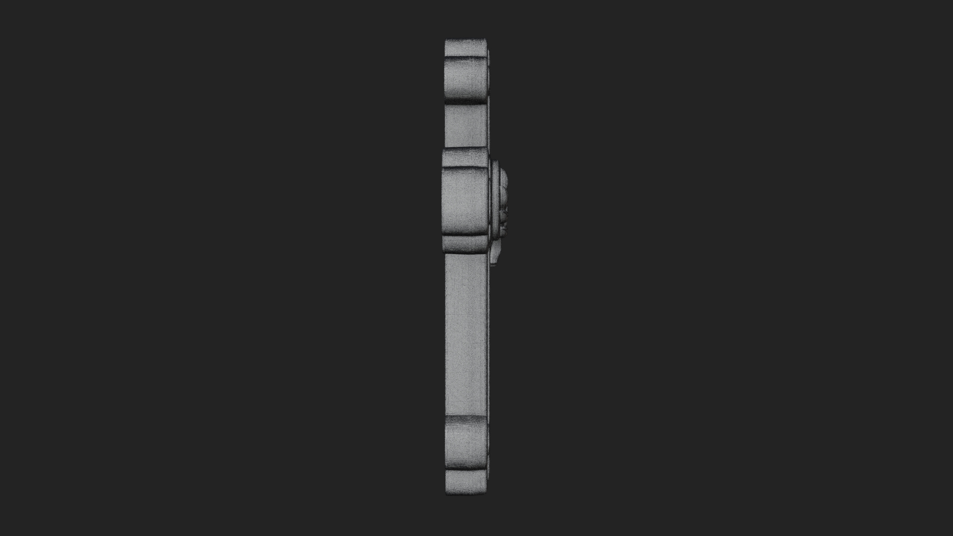 Carved Relief Wall Cross Design 298 3D Print Model 3D Model