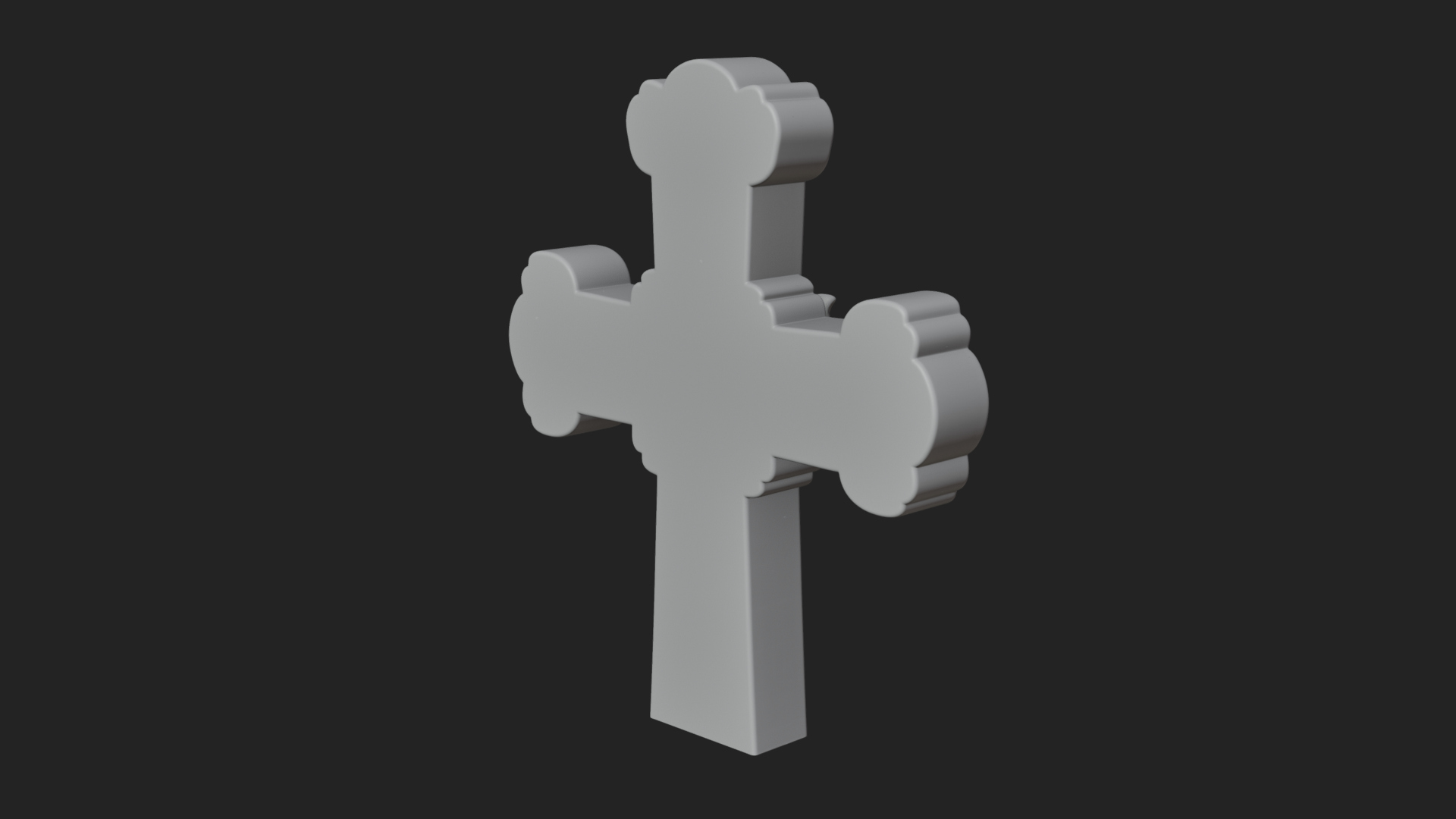 Carved Relief Wall Cross Design 299 3D Print Model 3D Model