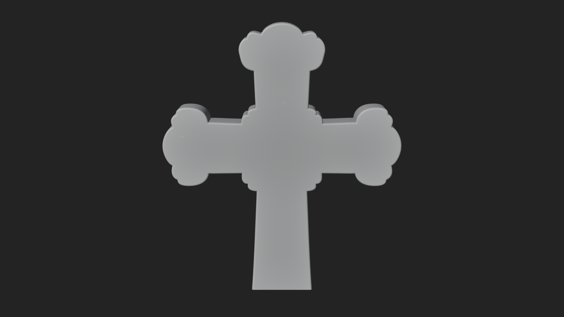 Carved Relief Wall Cross Design 299 3D Print Model 3D Model
