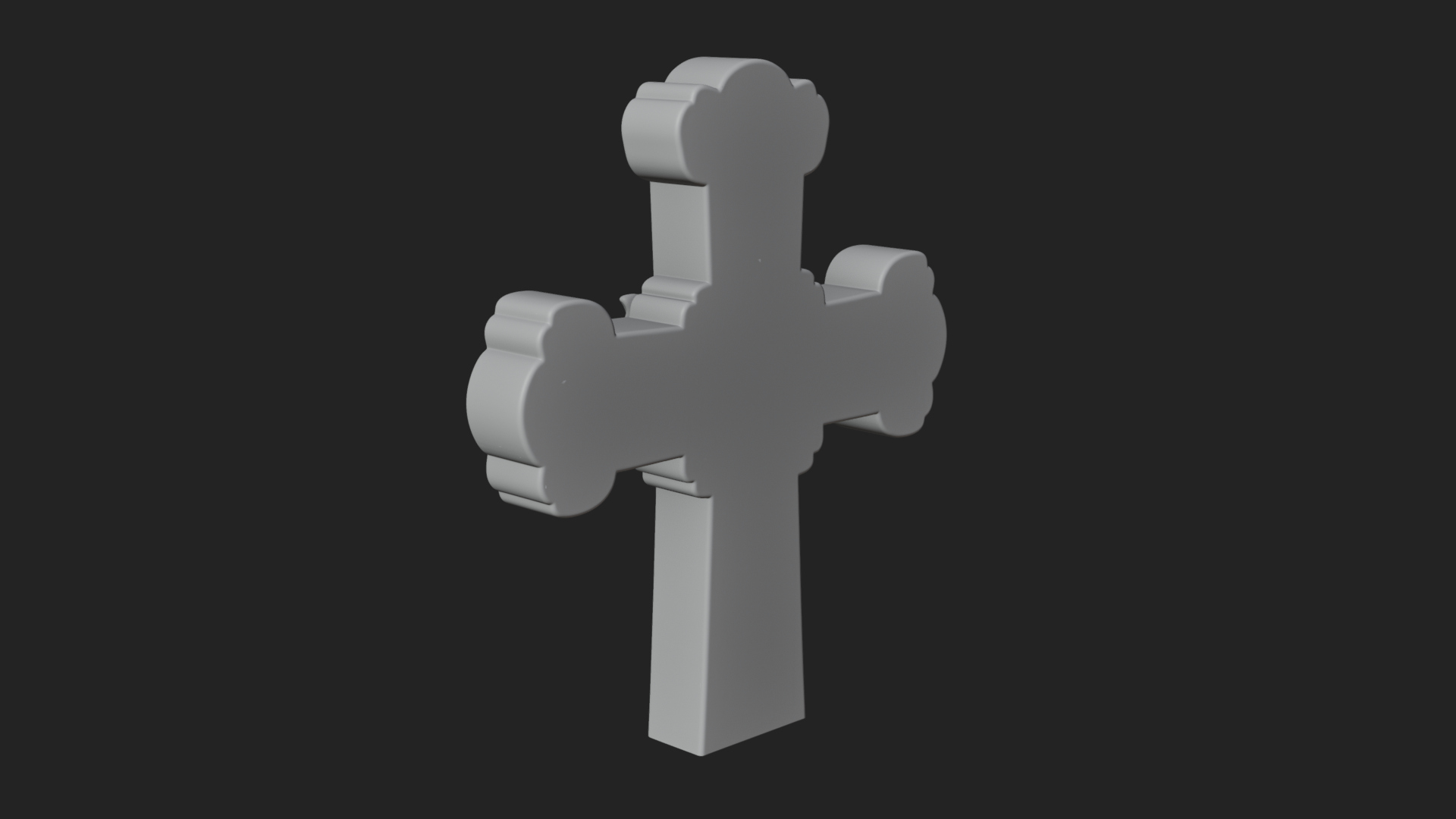Carved Relief Wall Cross Design 299 3D Print Model 3D Model