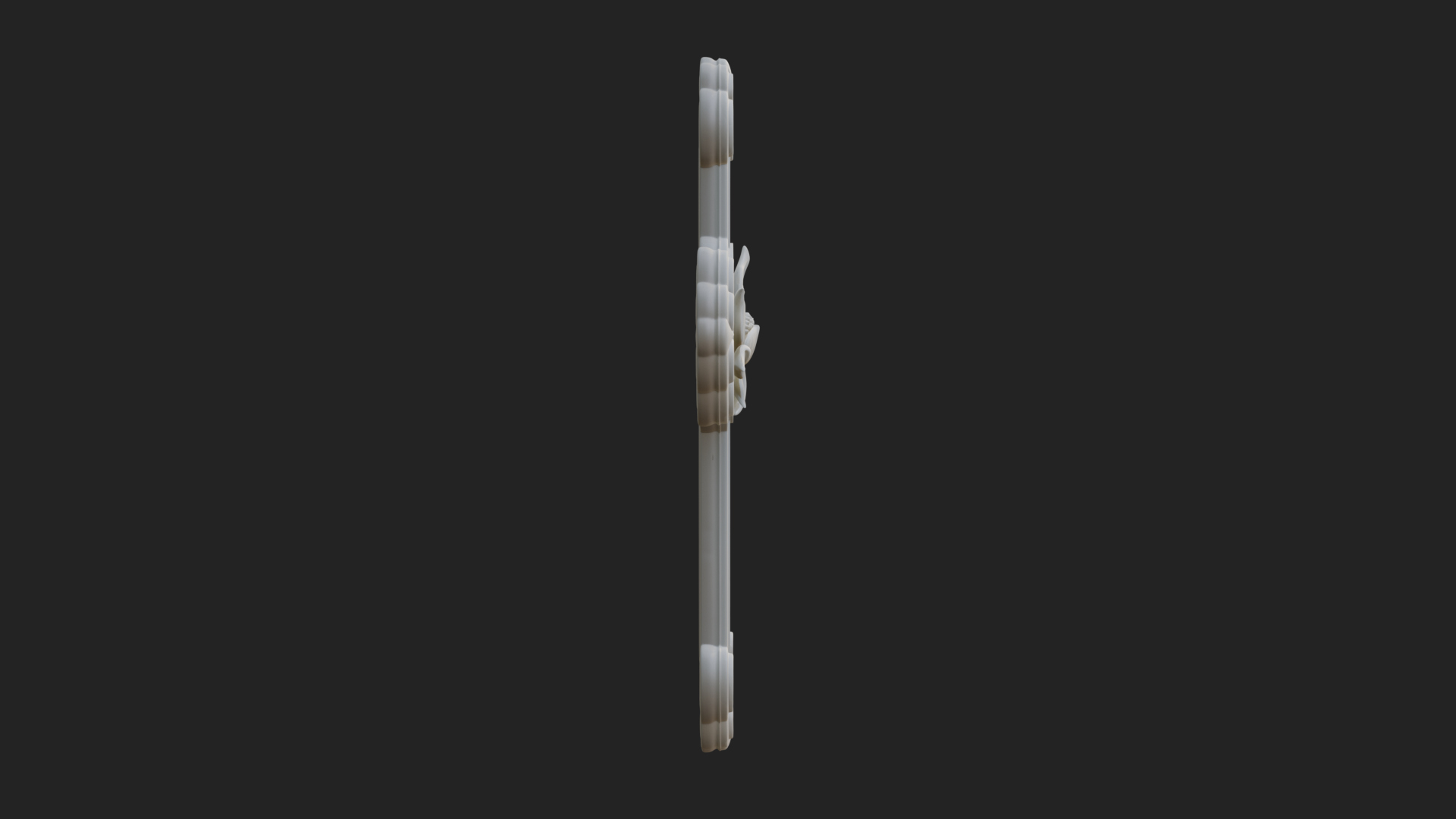 Carved Relief Wall Cross Design 30 3D Print Model 3D Model