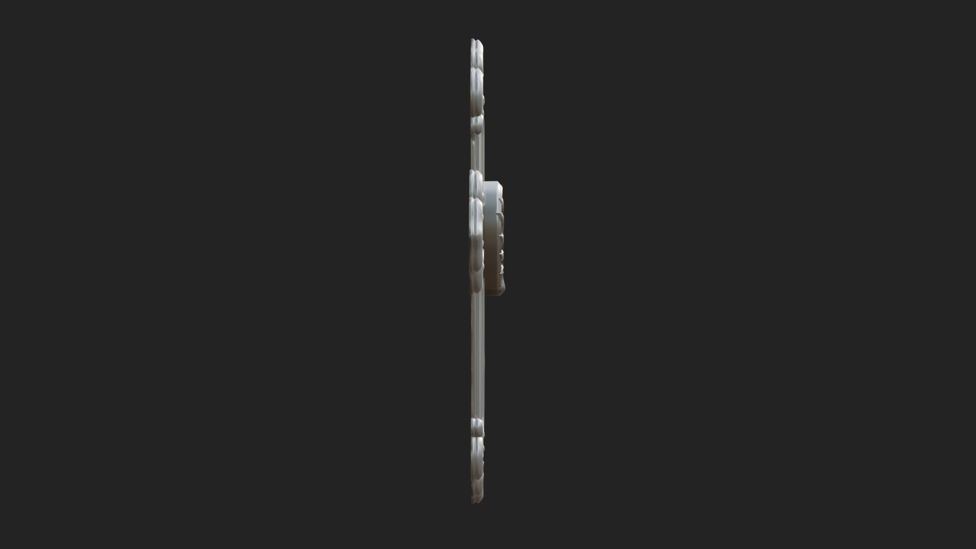 Carved Relief Wall Cross Design 300 3D Print Model 3D Model