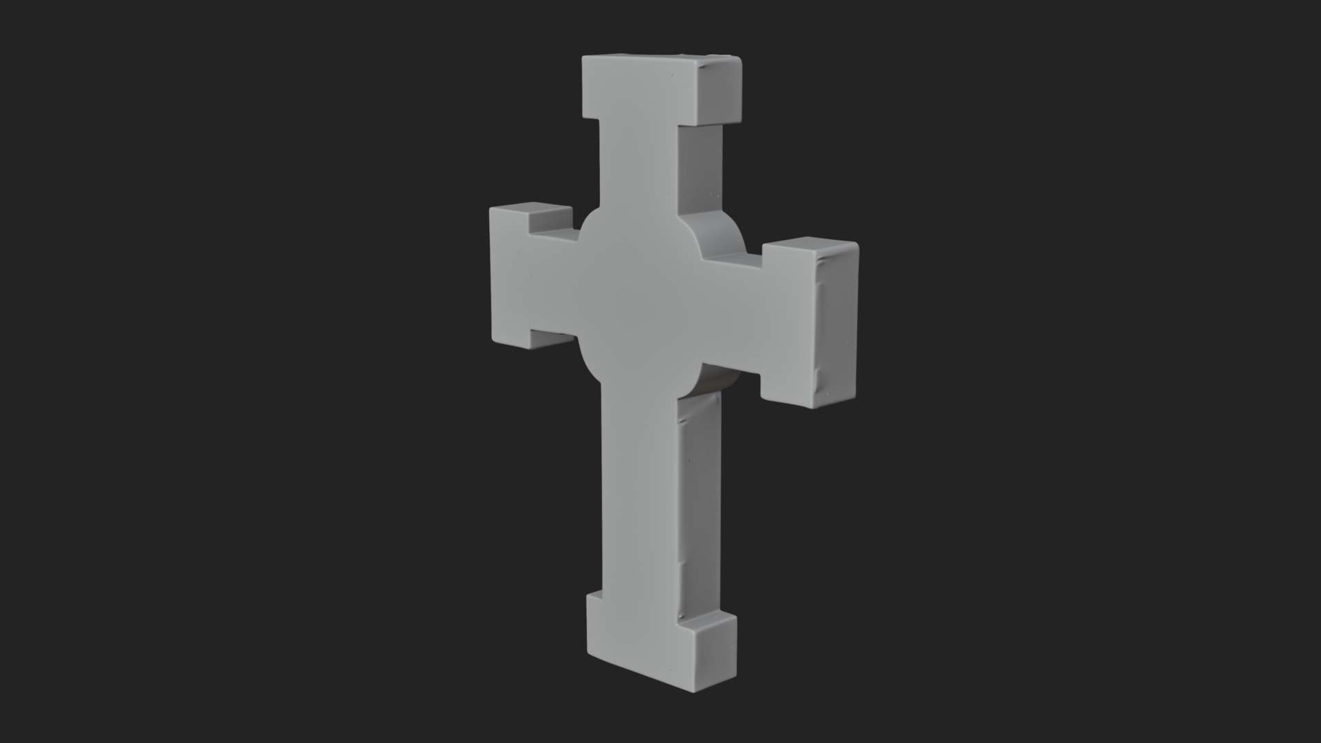 Carved Relief Wall Cross Design 302 3D Print Model 3D Model