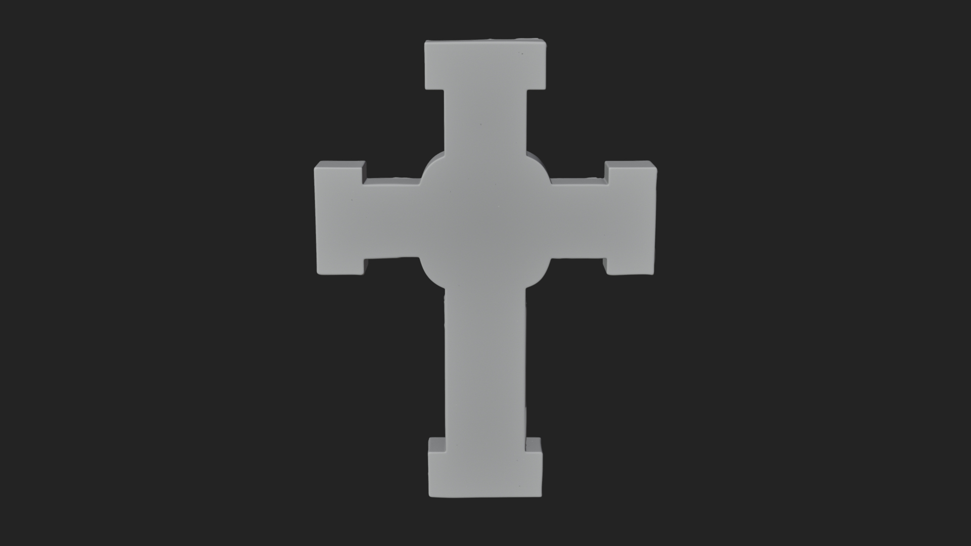 Carved Relief Wall Cross Design 302 3D Print Model 3D Model