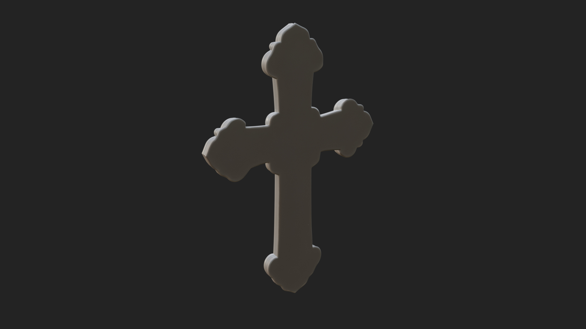 Carved Relief Wall Cross Design 303 3D Print Model 3D Model