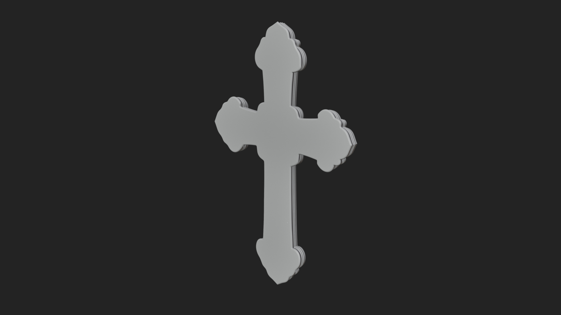 Carved Relief Wall Cross Design 303 3D Print Model 3D Model