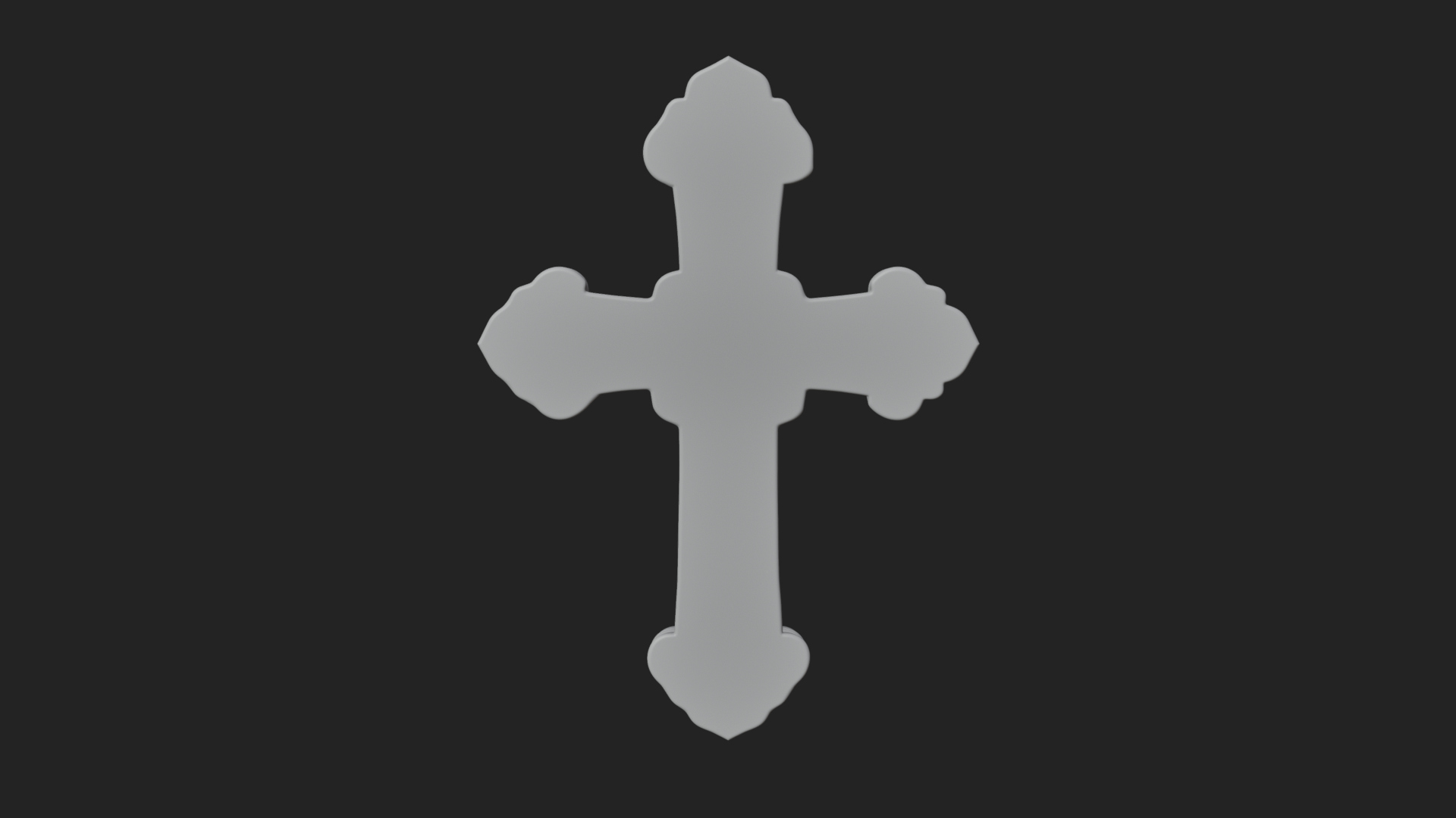 Carved Relief Wall Cross Design 303 3D Print Model 3D Model