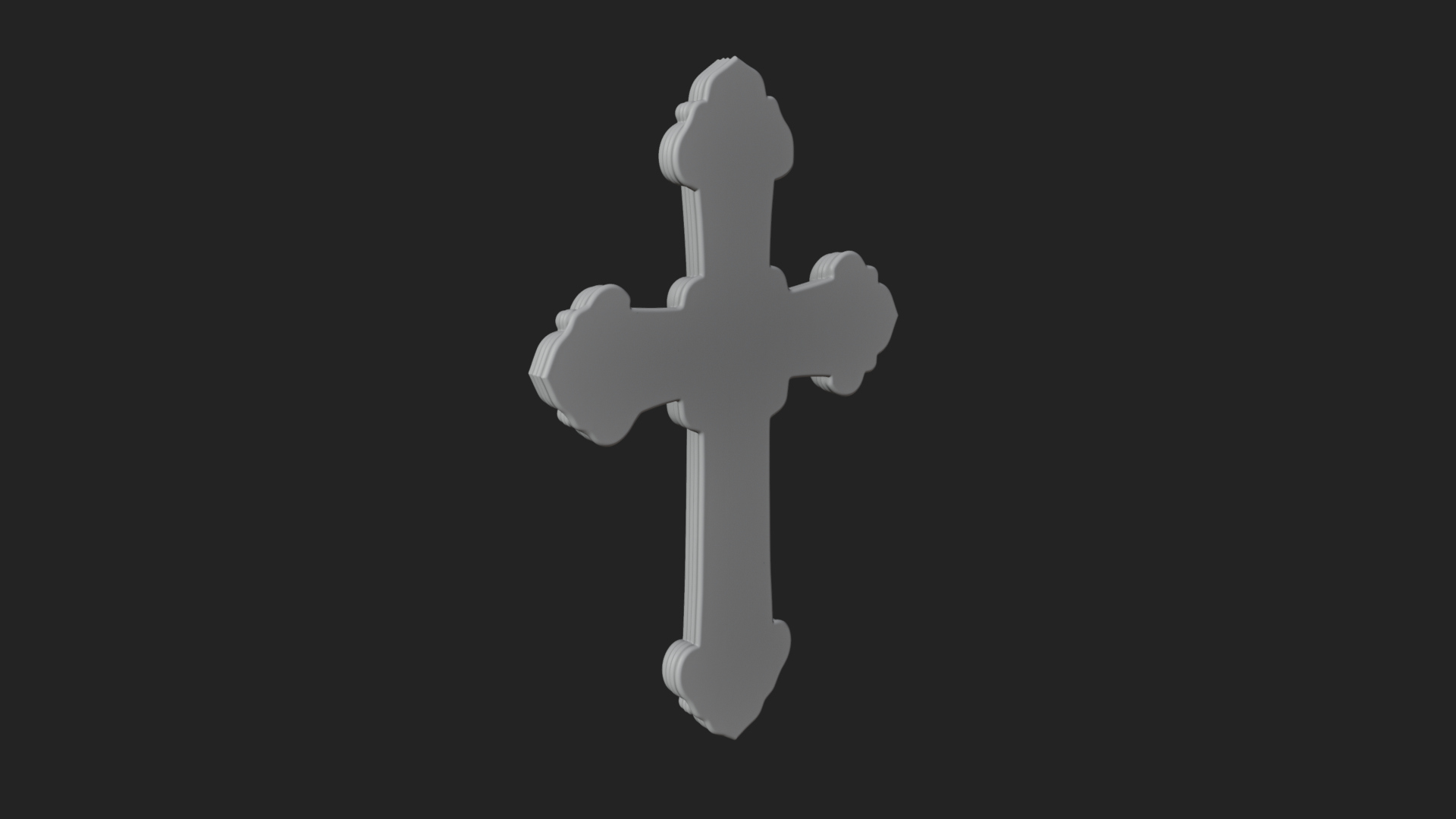 Carved Relief Wall Cross Design 303 3D Print Model 3D Model