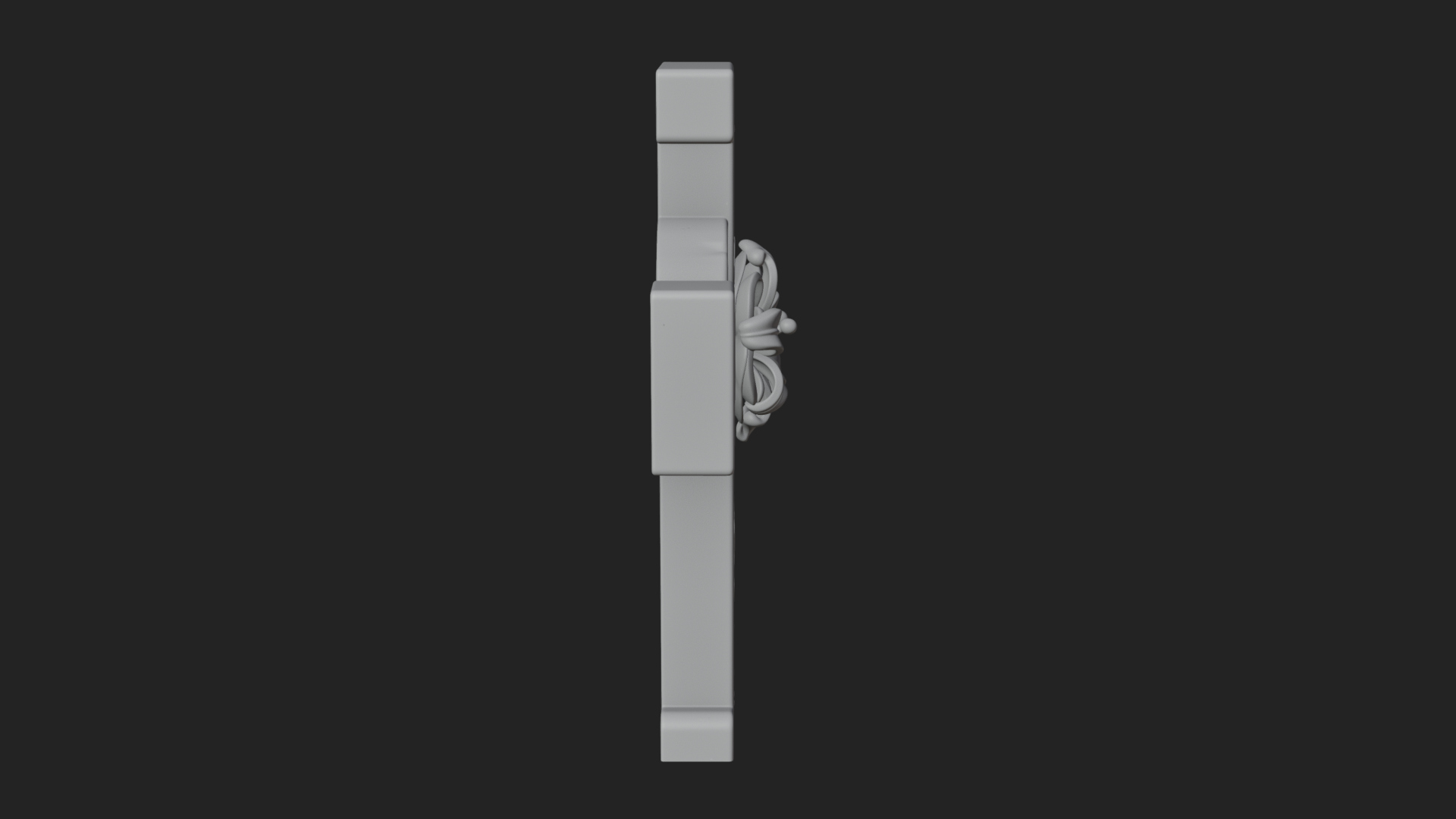 Carved Relief Wall Cross Design 304 3D Print Model 3D Model