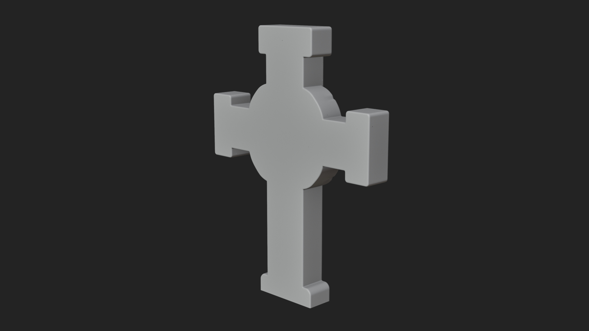 Carved Relief Wall Cross Design 304 3D Print Model 3D Model