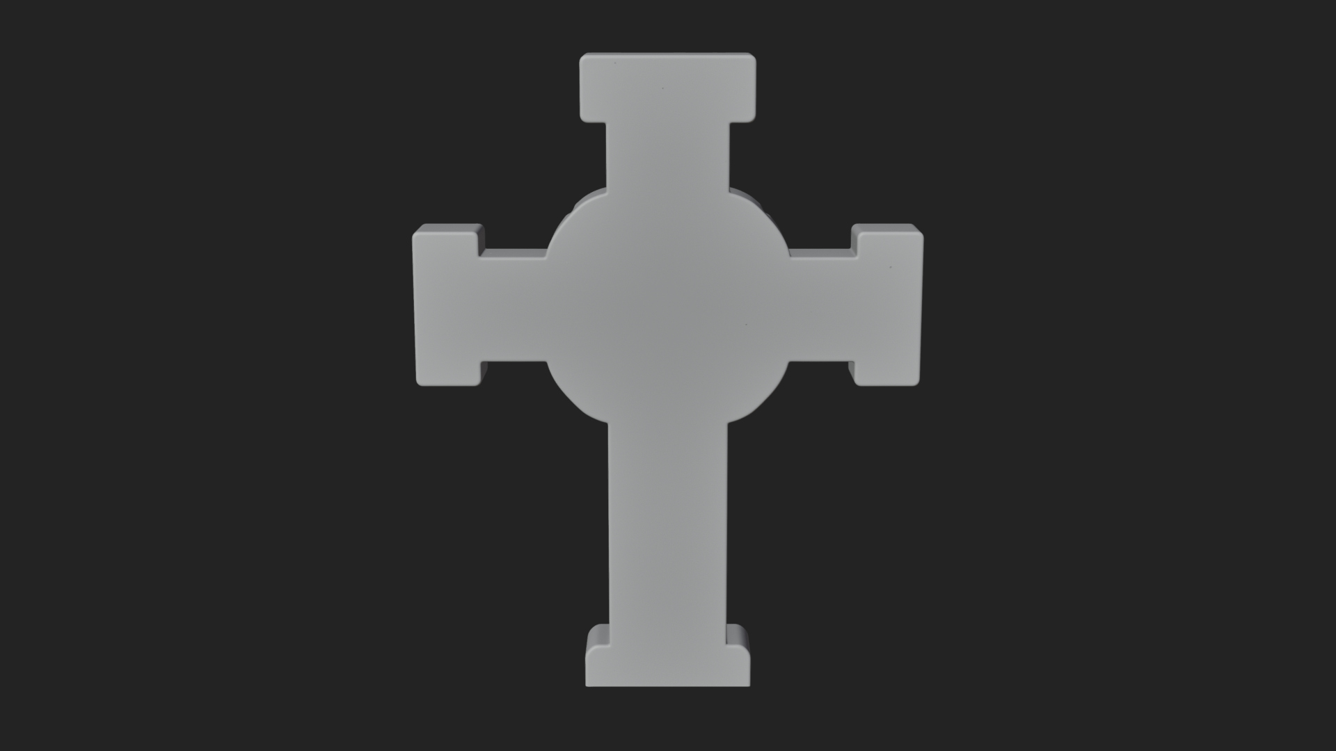 Carved Relief Wall Cross Design 304 3D Print Model 3D Model