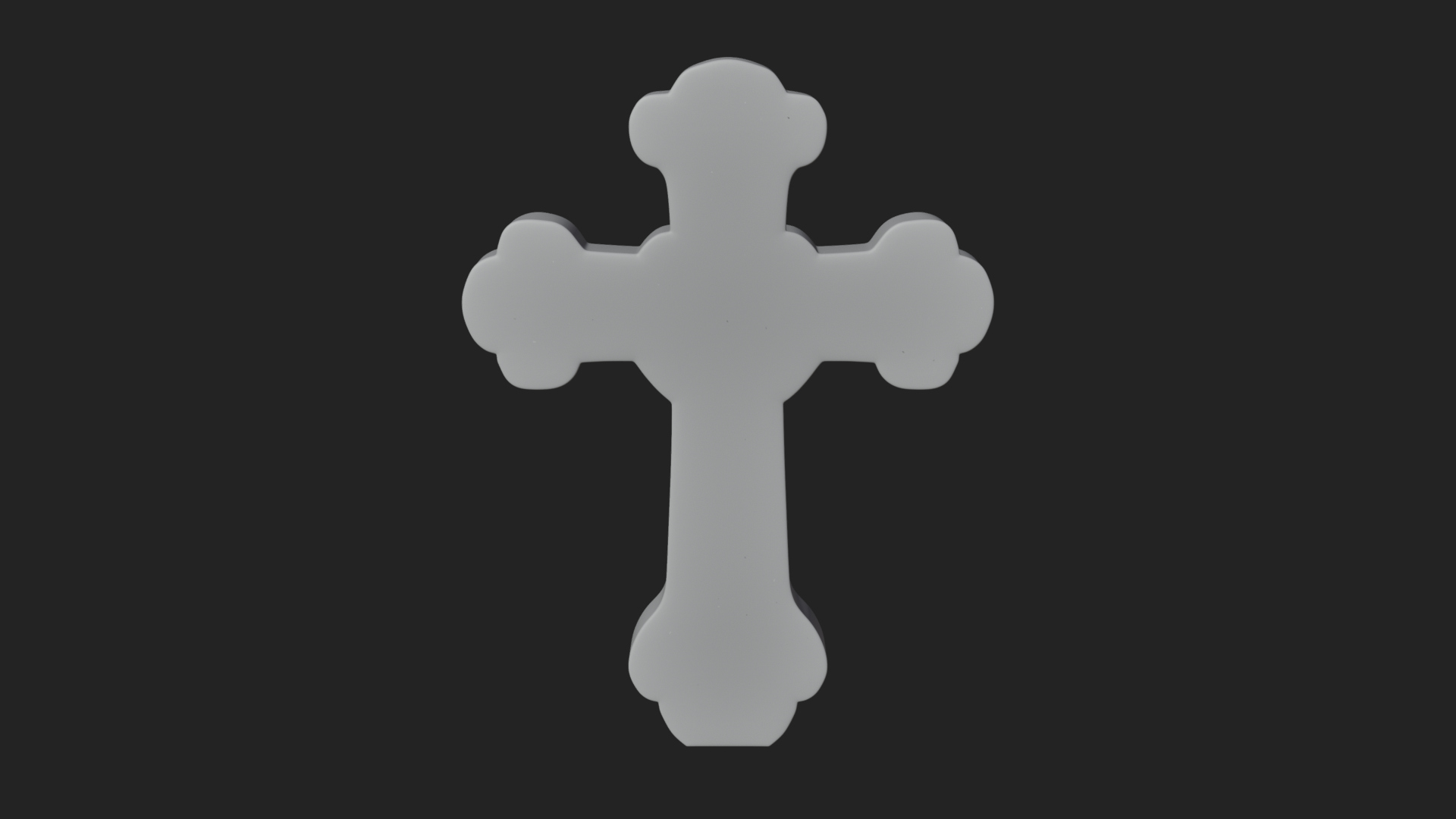 Carved Relief Wall Cross Design 305 3D Print Model 3D Model