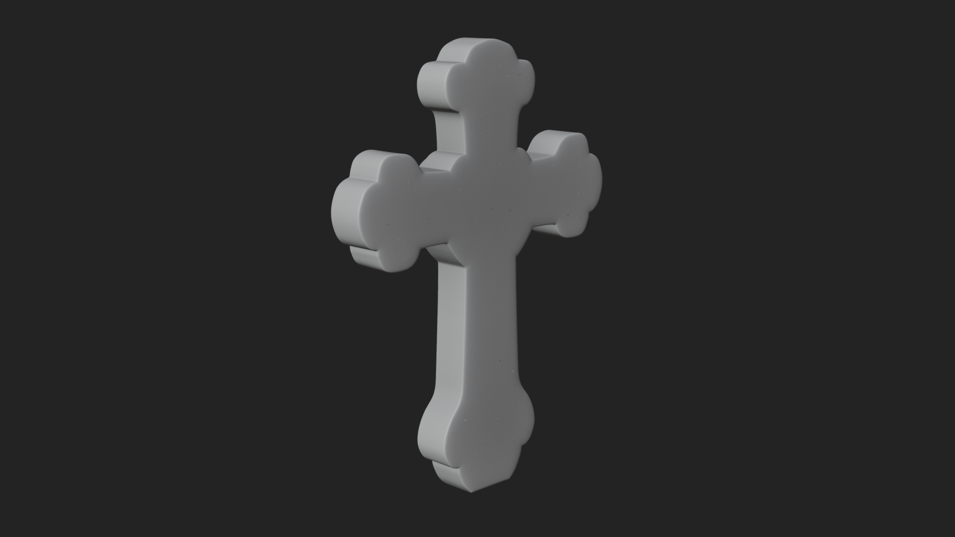 Carved Relief Wall Cross Design 305 3D Print Model 3D Model