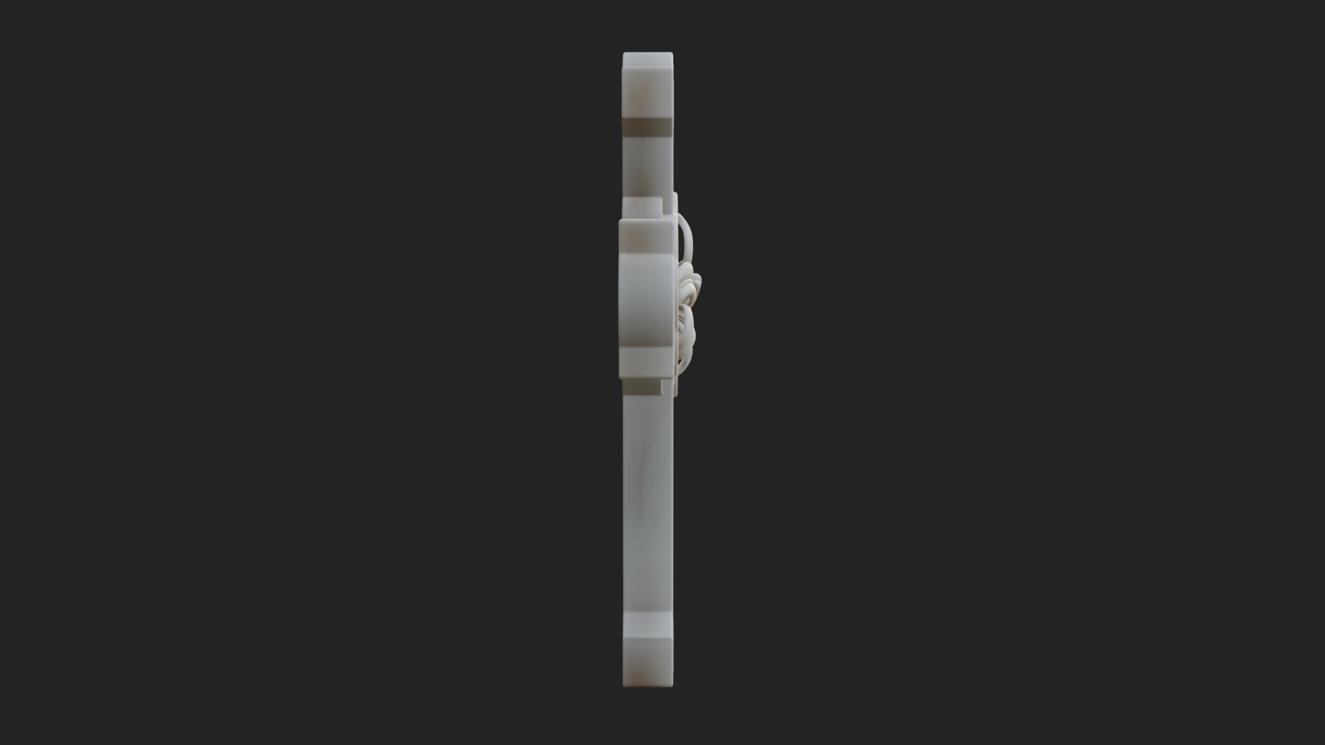 Carved Relief Wall Cross Design 307 3D Print Model 3D Model