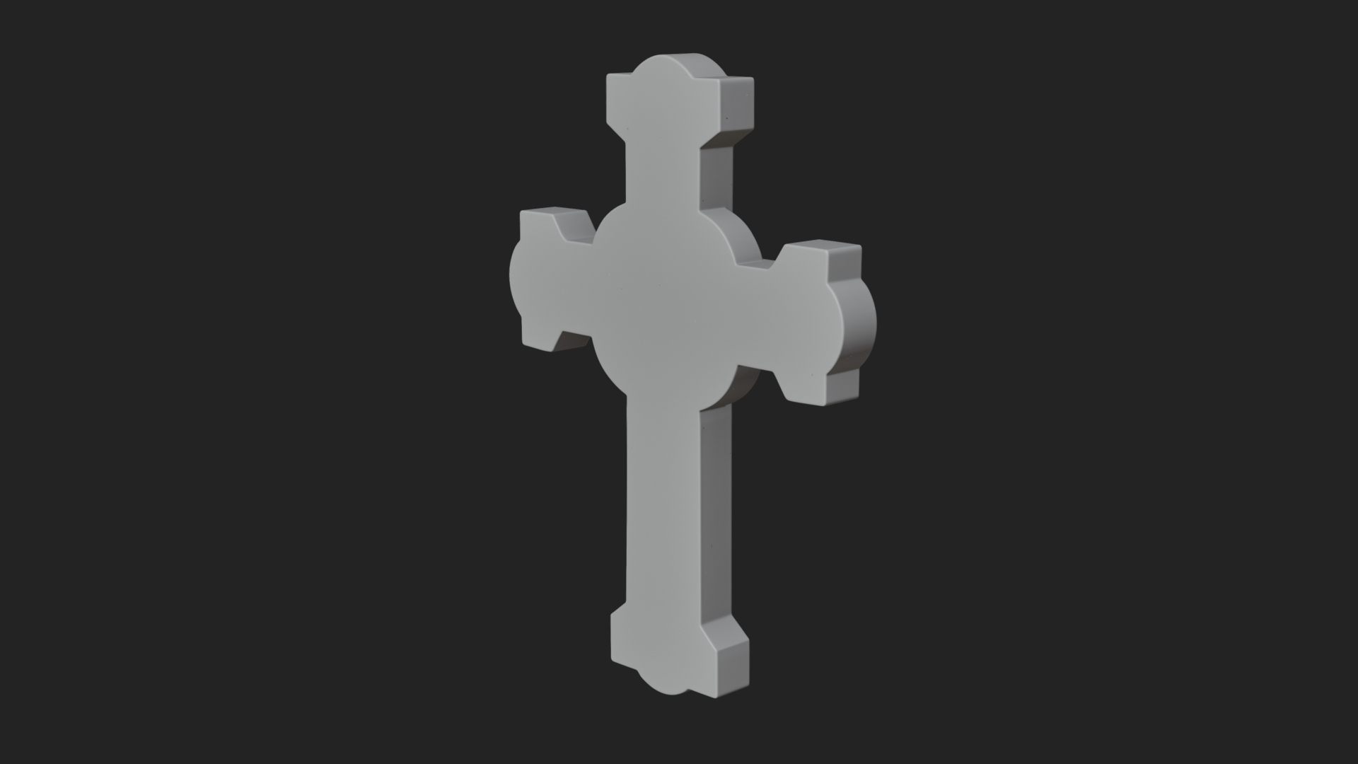 Carved Relief Wall Cross Design 307 3D Print Model 3D Model
