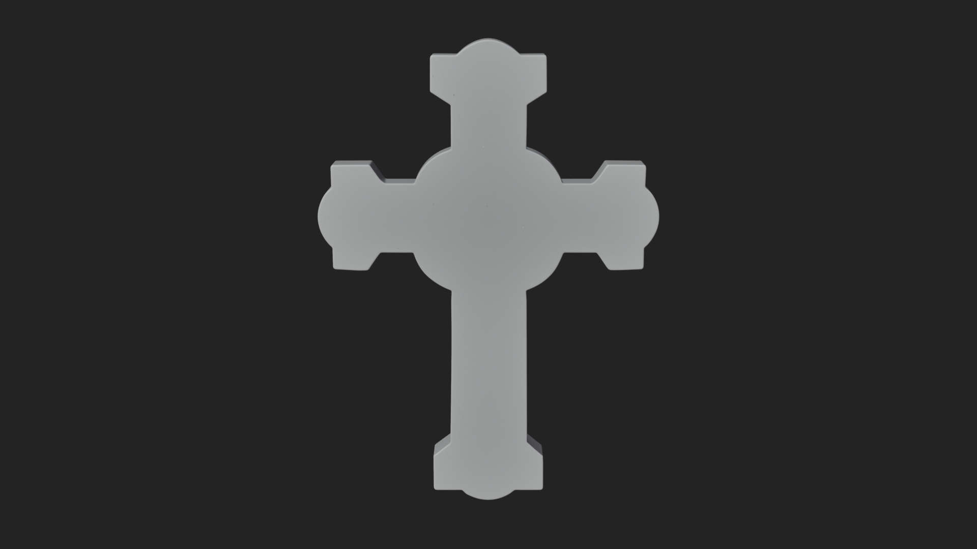Carved Relief Wall Cross Design 307 3D Print Model 3D Model