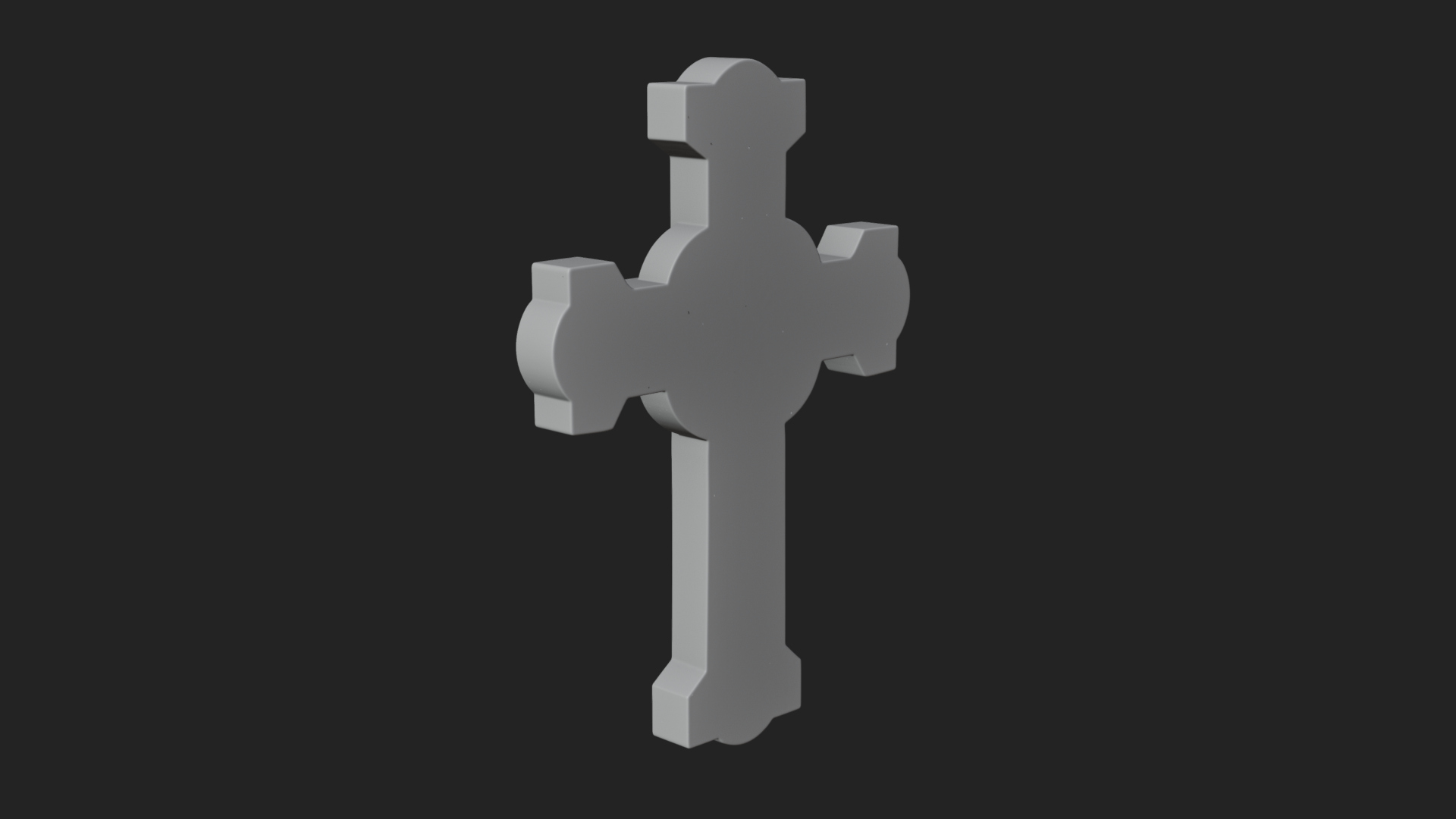 Carved Relief Wall Cross Design 307 3D Print Model 3D Model