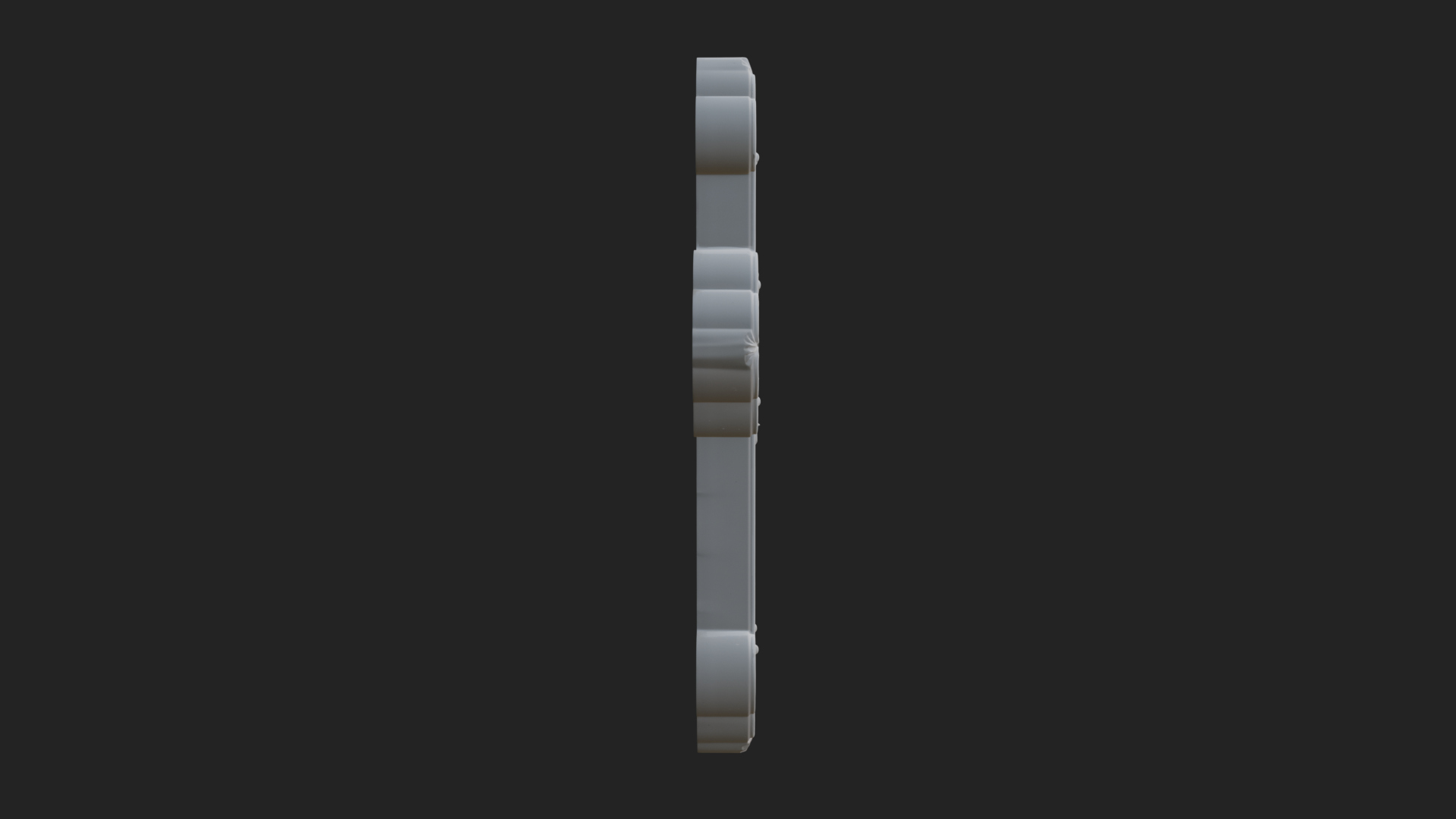 Carved Relief Wall Cross Design 308 3D Print Model 3D Model