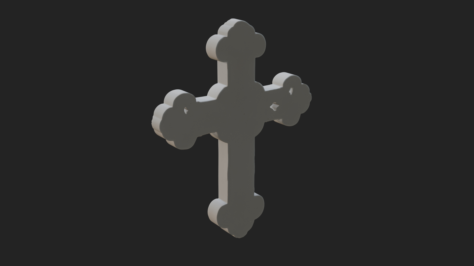 Carved Relief Wall Cross Design 308 3D Print Model 3D Model