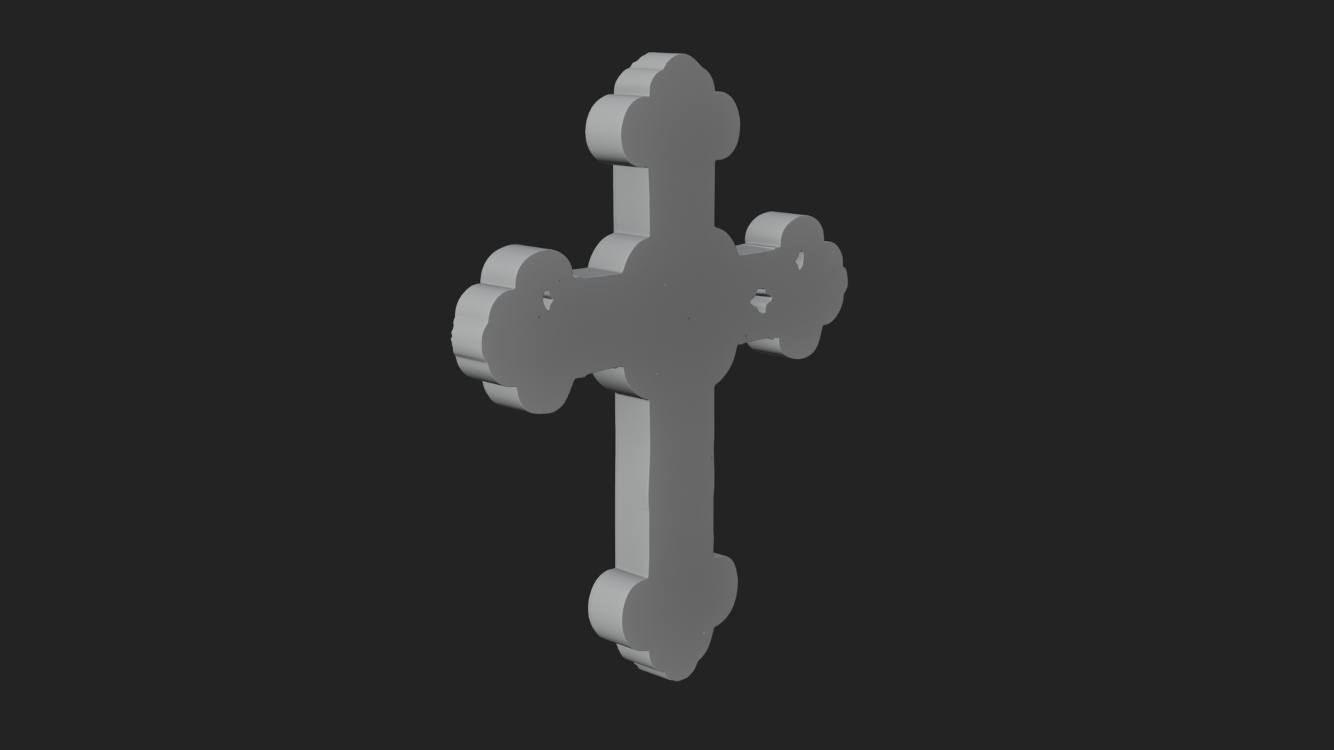 Carved Relief Wall Cross Design 308 3D Print Model 3D Model